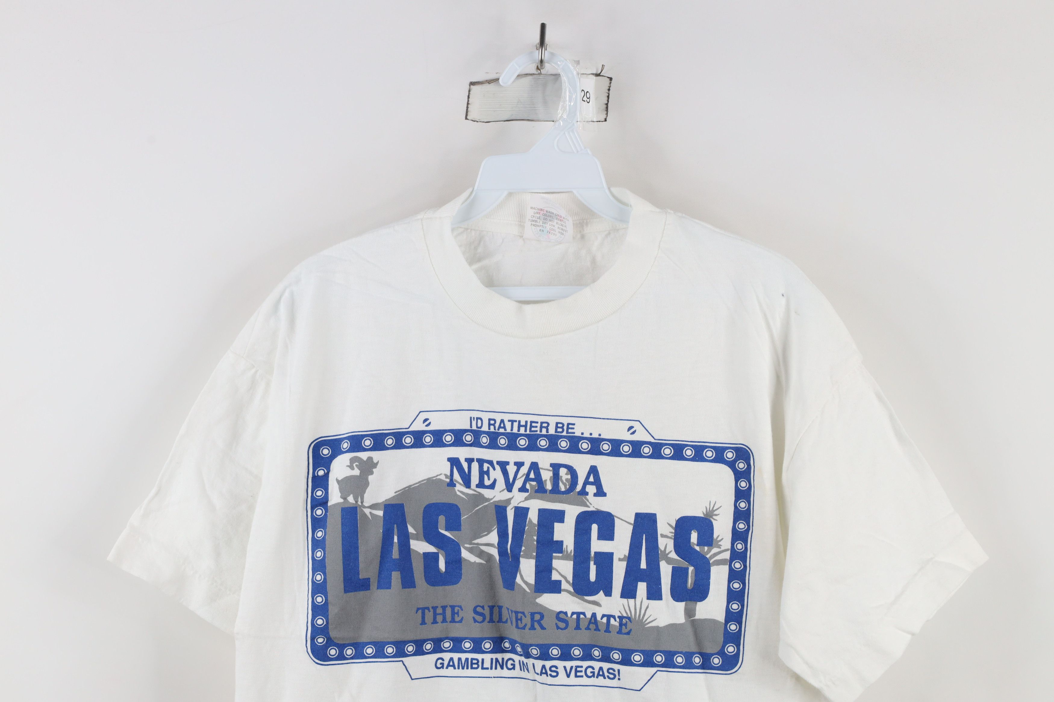 Vintage Vintage 90s Streetwear Nevada Las Vegas Gambling T-Shirt Size XL / US 12-14 / IT 48-50 - 2 Thumbnail
