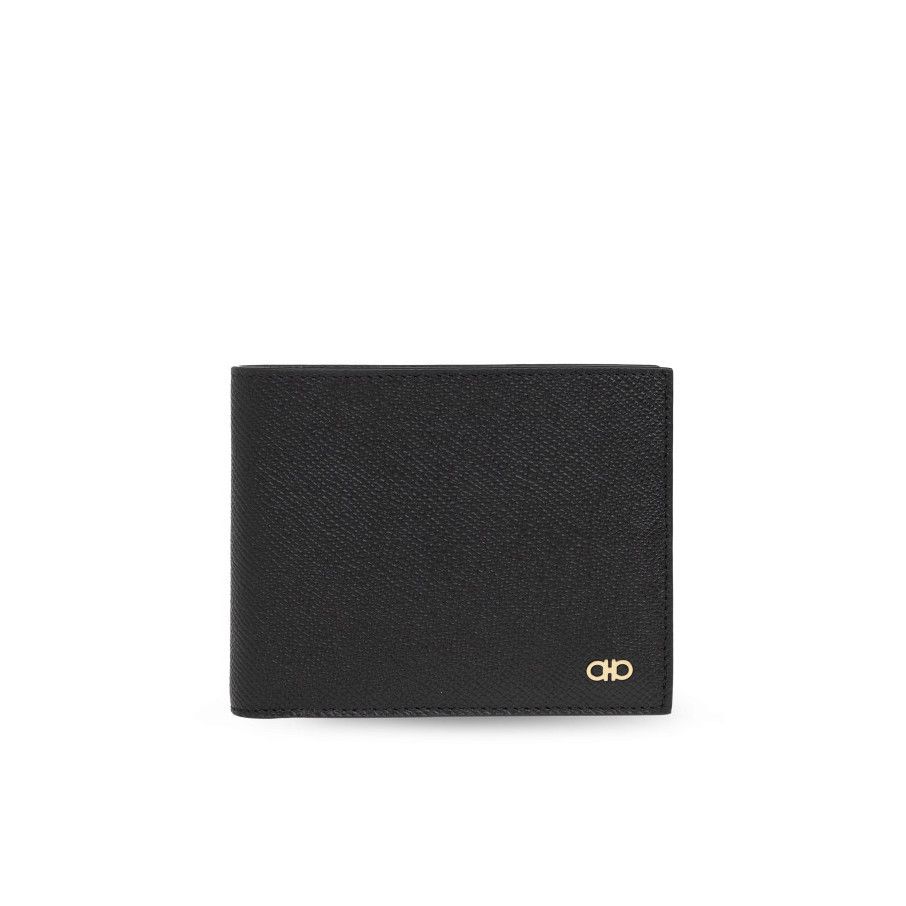 Salvatore Ferragamo FERRAGAMO Black Leather Wallet New & Authentic Size ONE SIZE - 1 Thumbnail