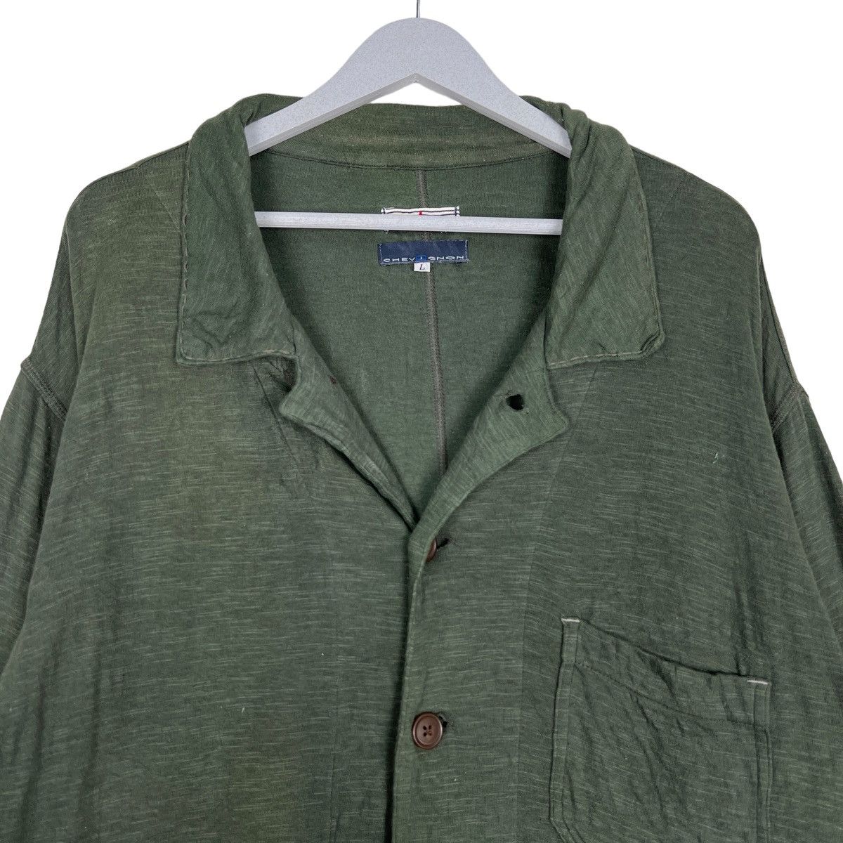 Chevignon 🔥 VINTAGE CHEVIGNON CARGO POCKET CARDIGAN Size US L / EU 52-54 / 3 - 3 Thumbnail