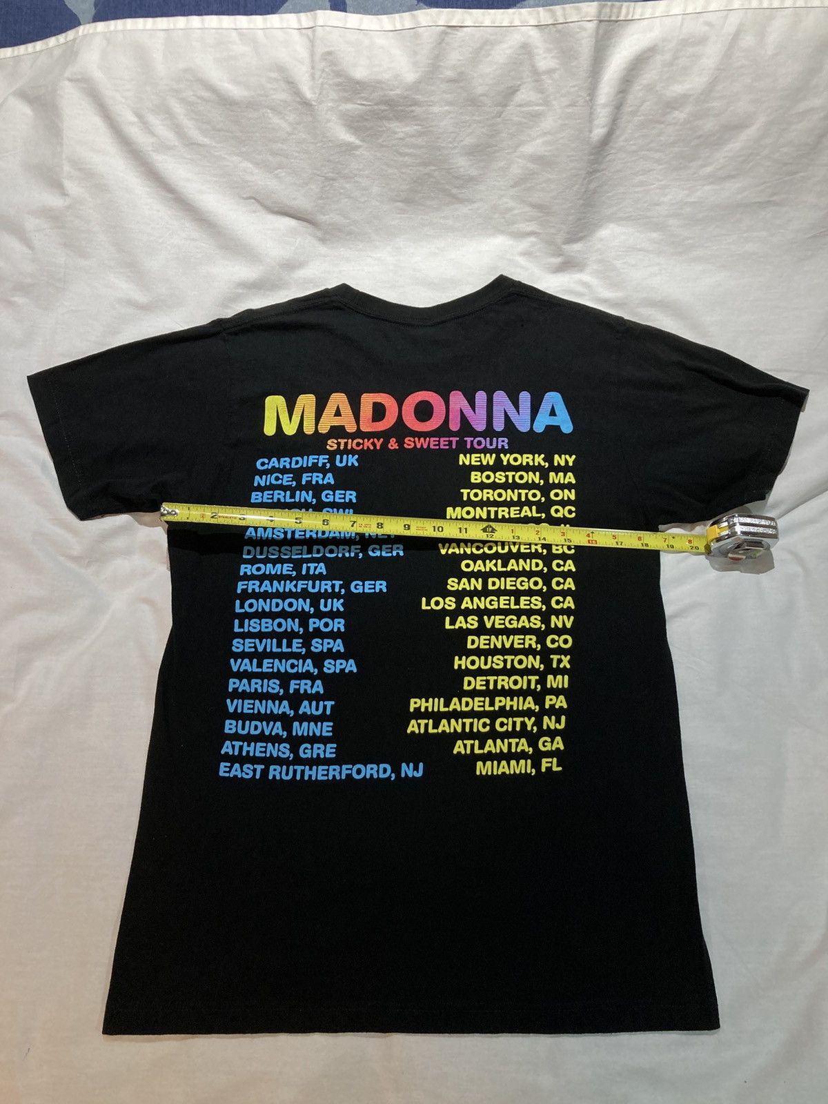 Tultex Madonna Sticky & Sweet Tour 2008-09’ T-shirt, size medium Size US M / EU 48-50 / 2 - 5 Thumbnail
