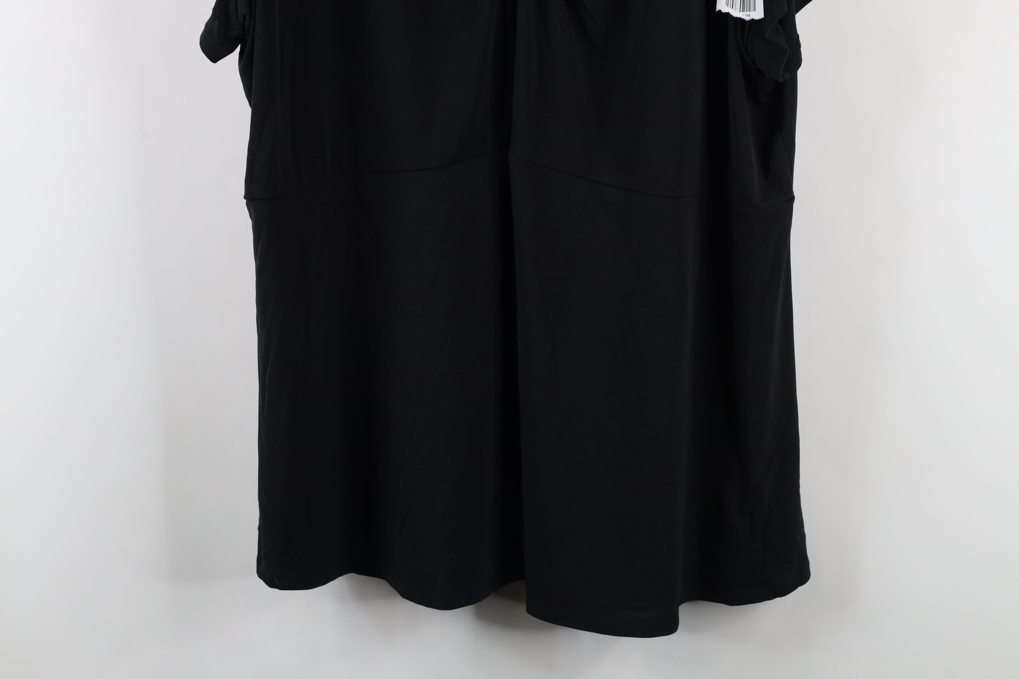Vintage New Lane Bryant Babydoll Bella Knit Short Sleeve Shirt Black Size 4XL / US 24-26 - 3 Thumbnail
