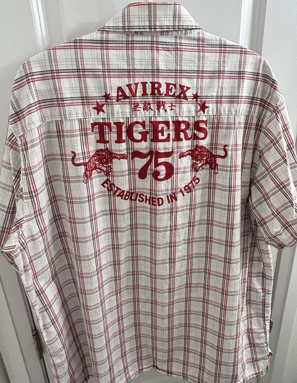 Other Avirex Men’s White & Red Plaid Shirt - Size XL Size US XL / EU 56 / 4 - 7 Thumbnail