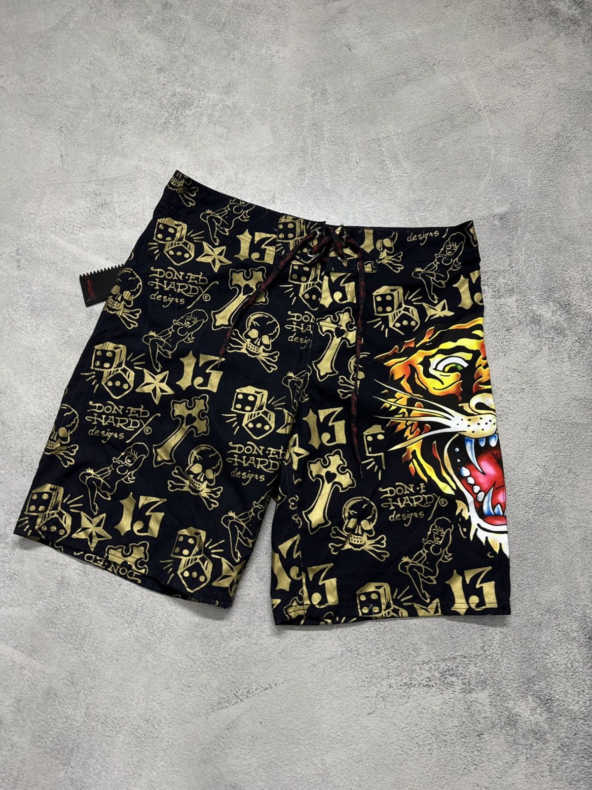 Ed Hardy Vintage Y2k Ed Hardy Tiger Shorts 00’s Size US 36 / EU 52 - 5 Thumbnail