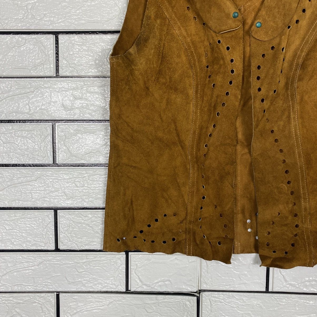 Japanese Brand 📌Vintage Vest Jacket Leather Sun Valley Issey Miyake Size US M / EU 48-50 / 2 - 5 Thumbnail