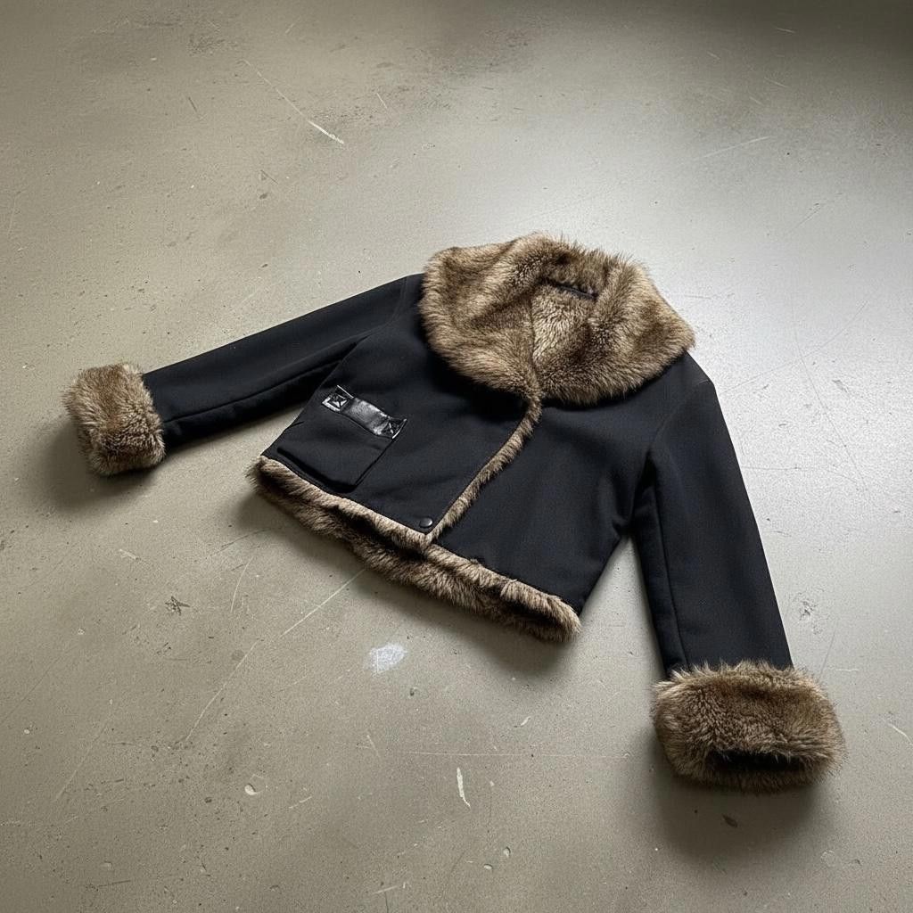 Miss Sixty The Fake Fur Afghan Jacket Size ONE SIZE - 5 Thumbnail