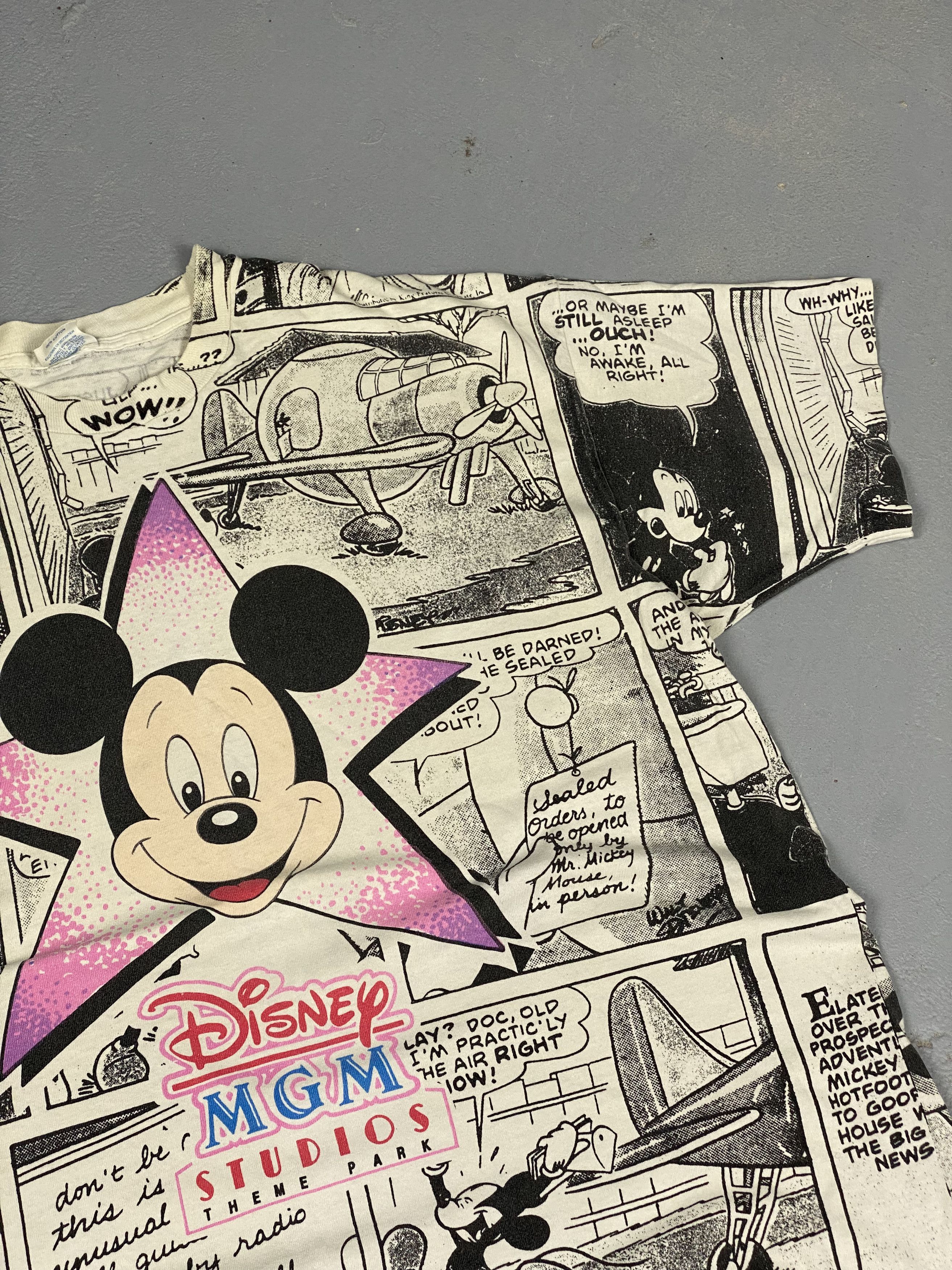 Disney × Vintage Vintage Disney MGM Studio Mickey Mouse Single Stitch T Shirt Size US XL / EU 56 / 4 - 4 Thumbnail