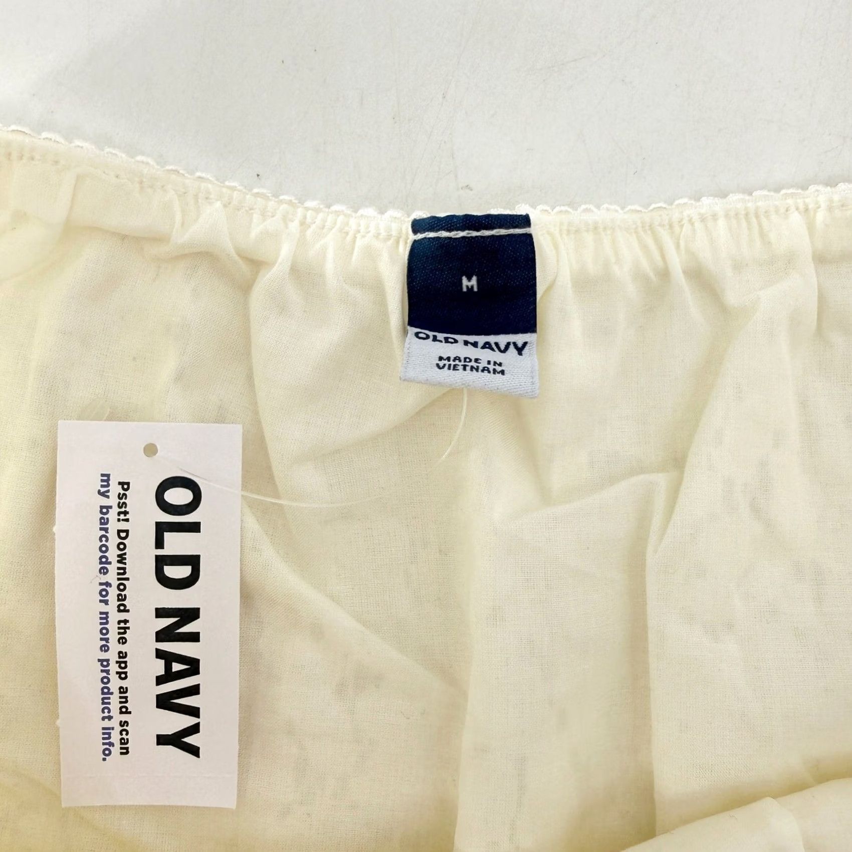 Old Navy NWT Old Navy Womens Lace Midi Skirt Seasalt Cream Floral Cotton Blend Size M Size 32" / US 10 / IT 46 - 3 Thumbnail