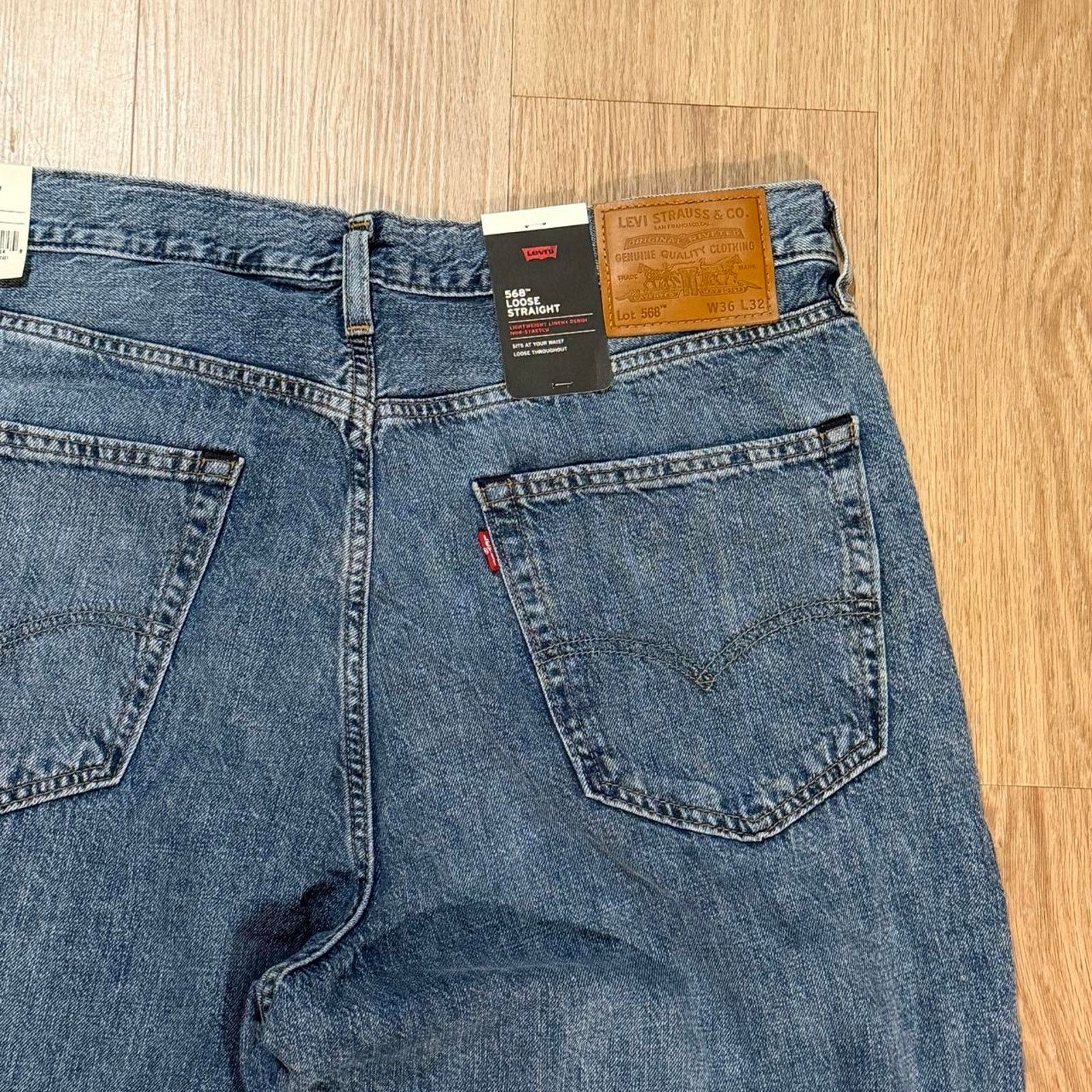 Levi's Levis 568 loose straight denim Size US 36 / EU 52 - 3 Thumbnail