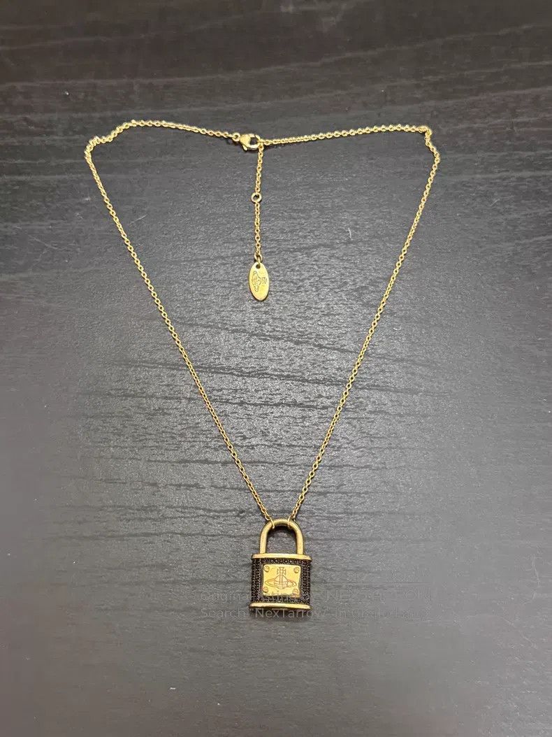 Vivienne Westwood Vivienne Westwood Early Black and Gold Full Diamond Nanjin Size ONE SIZE - 1 Thumbnail