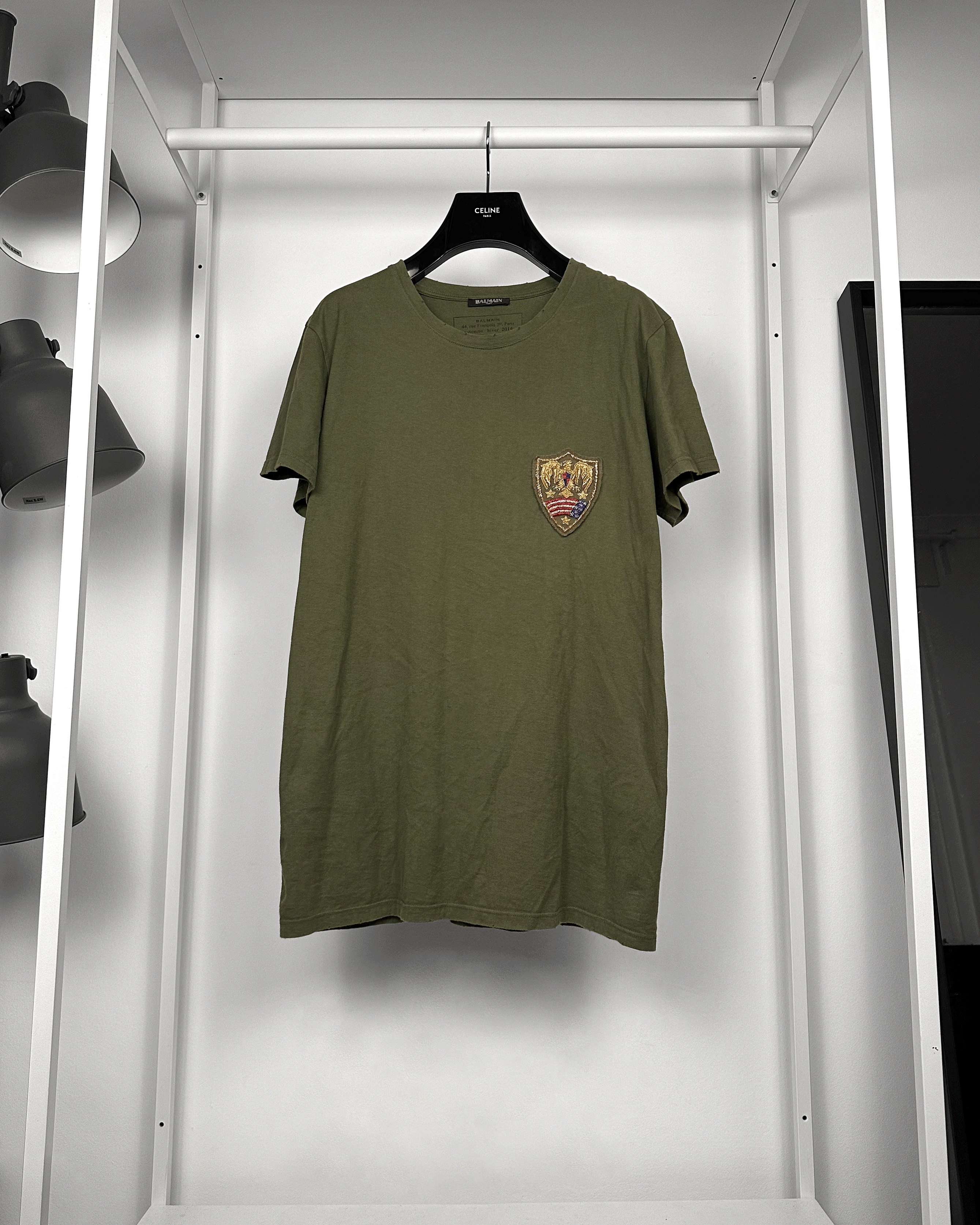 Balmain Balmain USA Flag Military Patch T-Shirt Size US XL / EU 56 / 4 - 1 Thumbnail