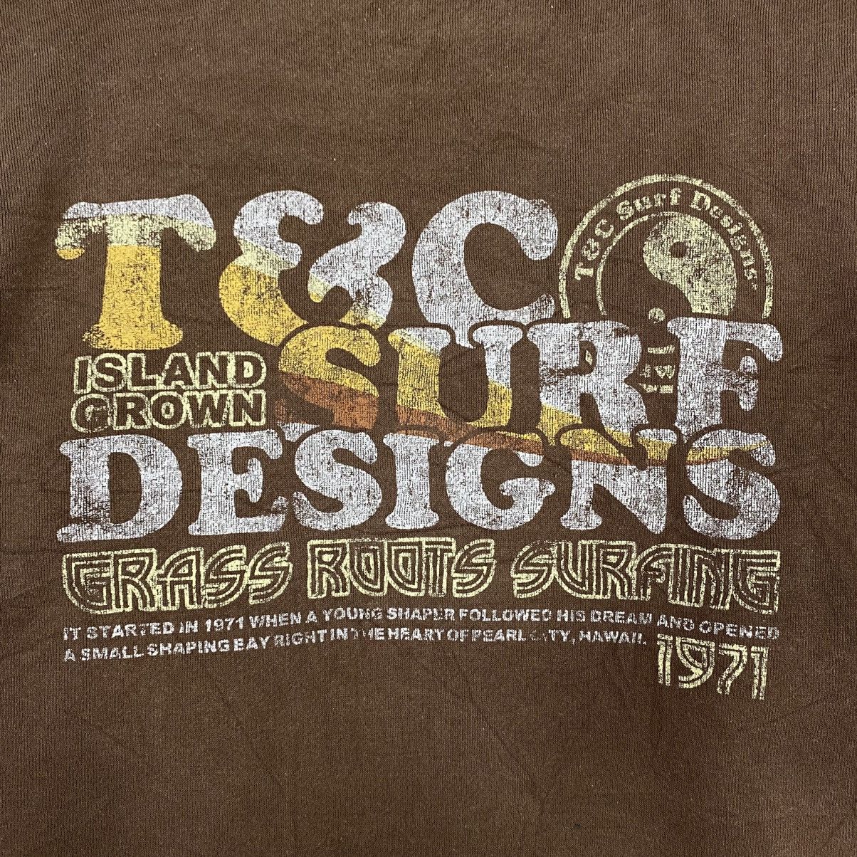 Japanese Brand Vintage Sweatshirt T&C Surf Hawaii Big Logo Size US L / EU 52-54 / 3 - 12 Thumbnail