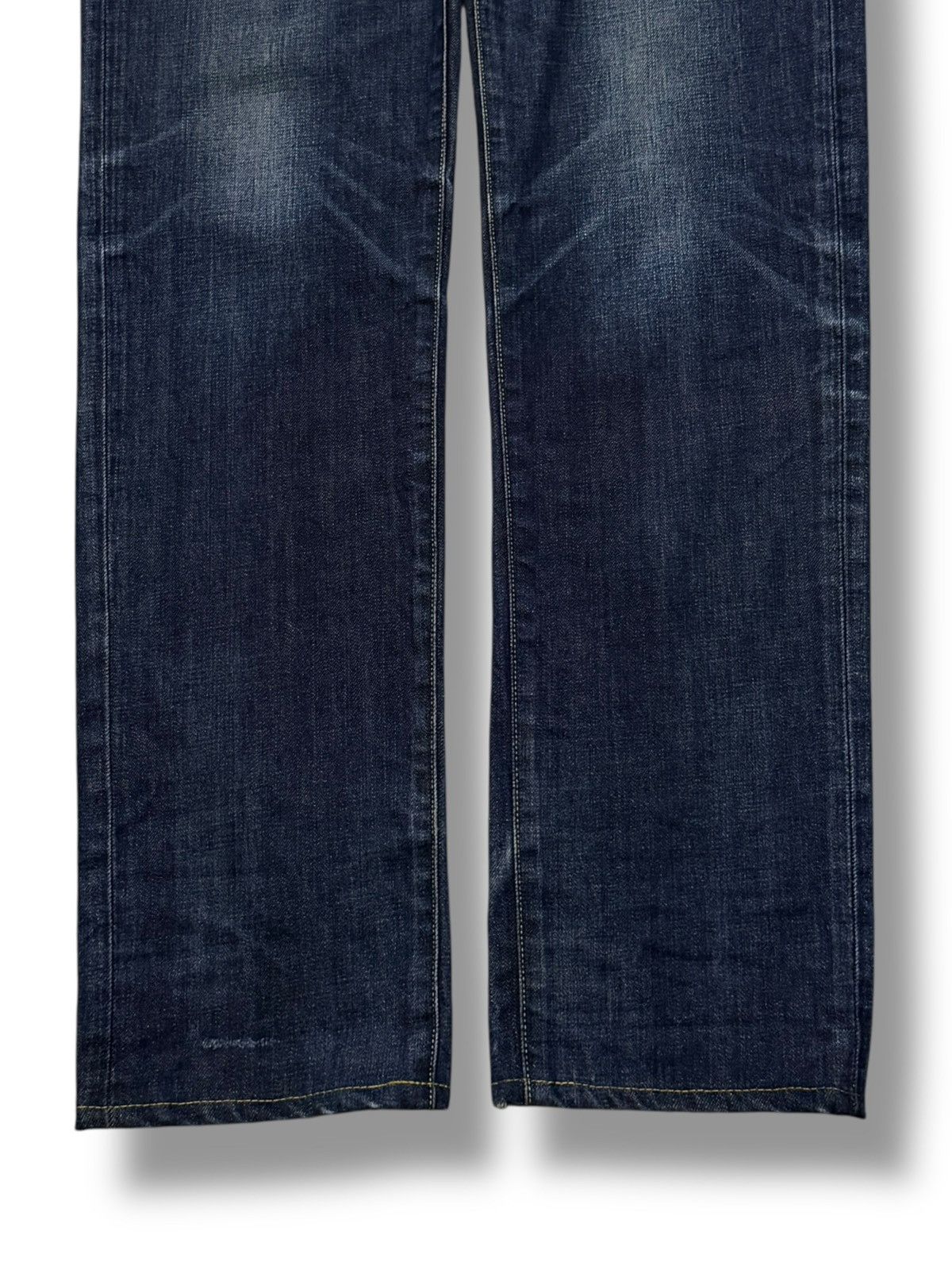 Blue Blue Japan Vintage Red Card Blue Work Denim Jeans Japan | W36 Size US 36 / EU 52 - 6 Thumbnail