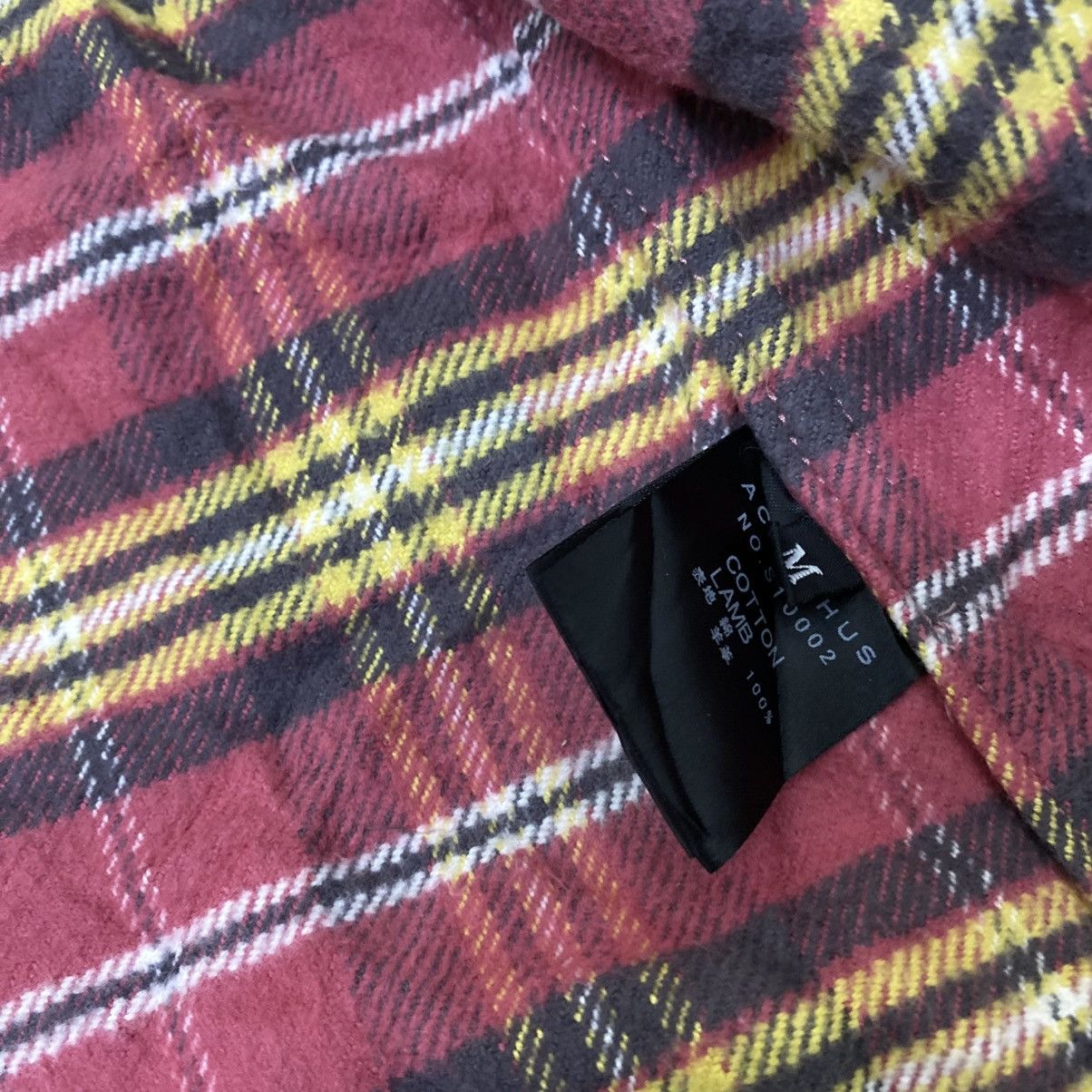 If Six Was Nine Vintage Acanthus Flannel Leather Shirt Hedi Lgb Emo Jacket Size US S / EU 44-46 / 1 - 5 Thumbnail