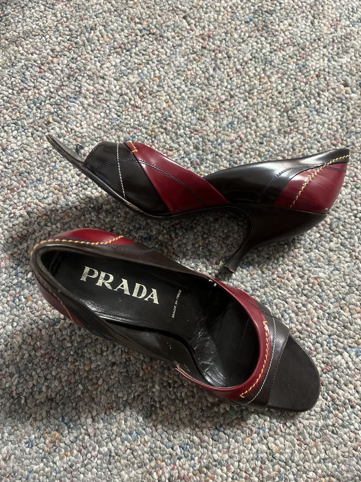 Prada PRADA vintage open toe heels Size US 6.5 / IT 36.5 - 2 Thumbnail