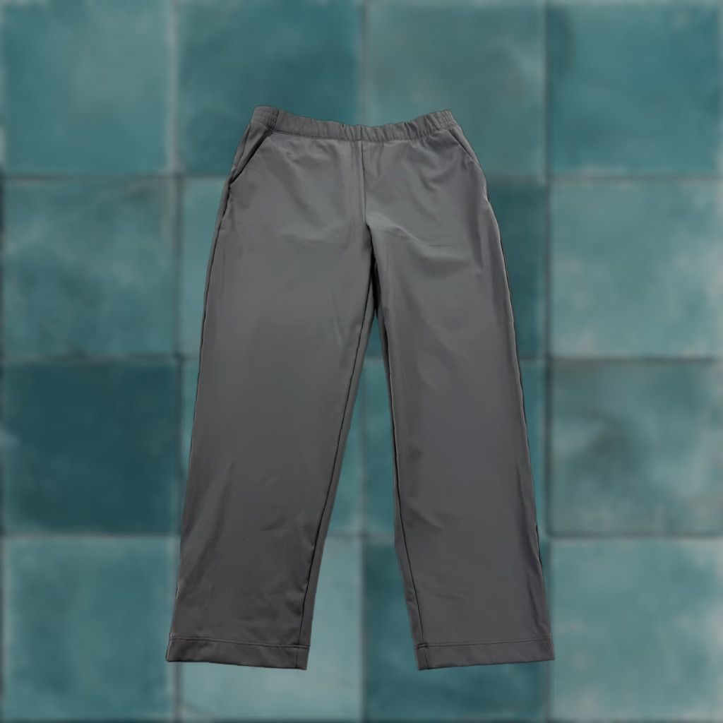Vintage Babaton The Group Pants Womens Large Gray Cropped Pull-On Stretch Casual Ankle Pockets Size 36" / US 14 / IT 50 - 1 Thumbnail