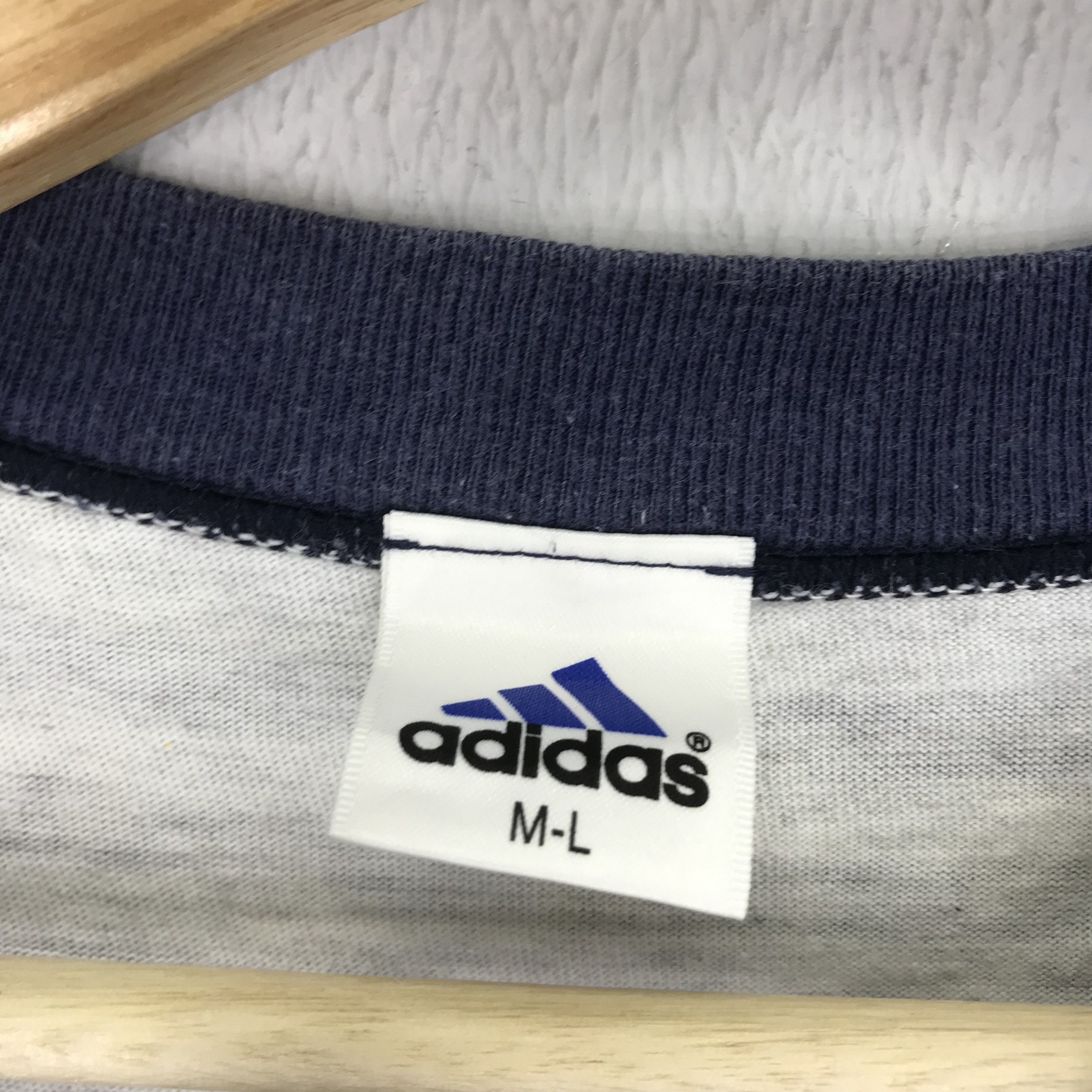 Adidas Vintage 90's Adidas Trefoil Gray - 12 Size US M / EU 48-50 / 2 - 14 Thumbnail