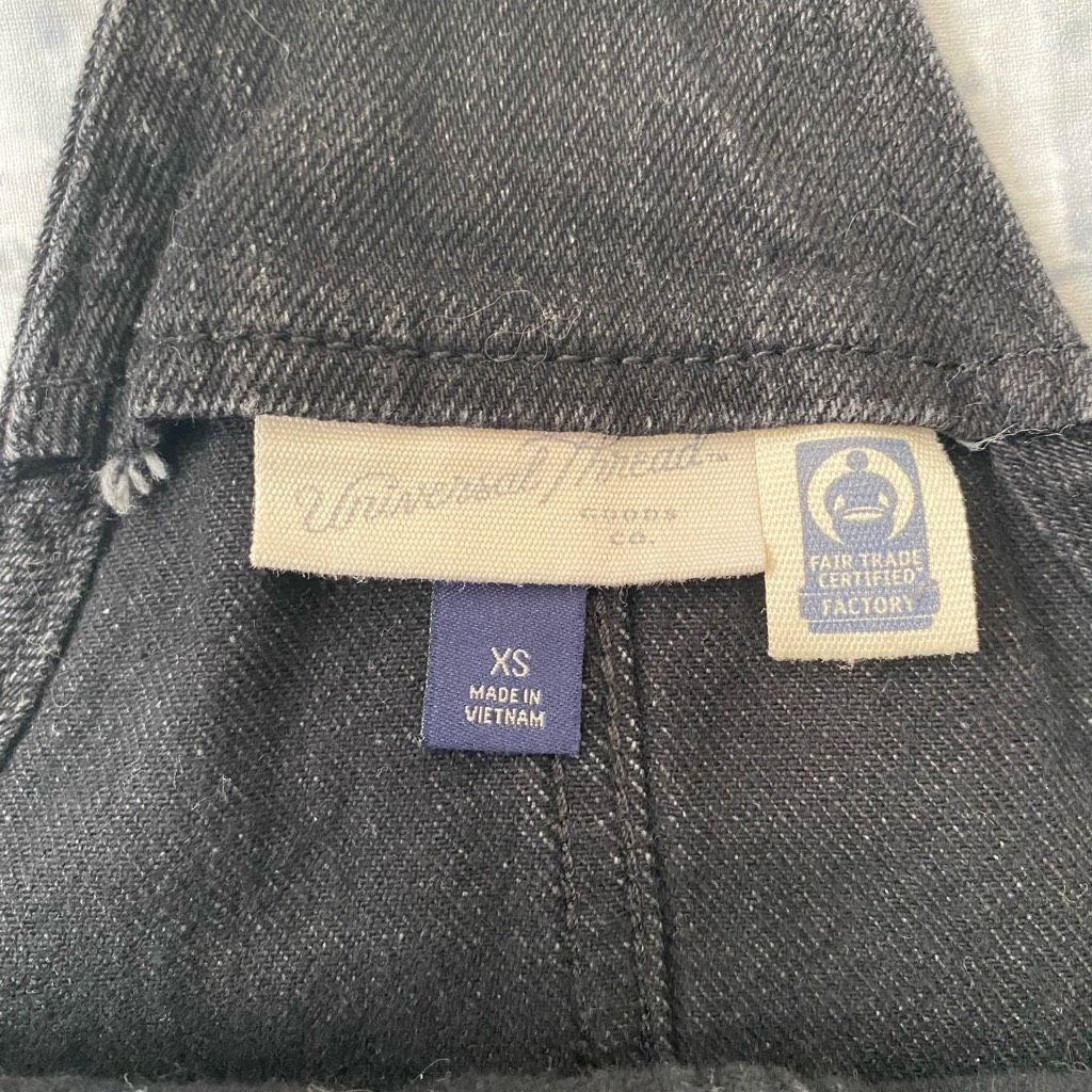 Other Universal thread women XS overall Jean skirt black Size 26" / US 2 / IT 38 - 6 Thumbnail