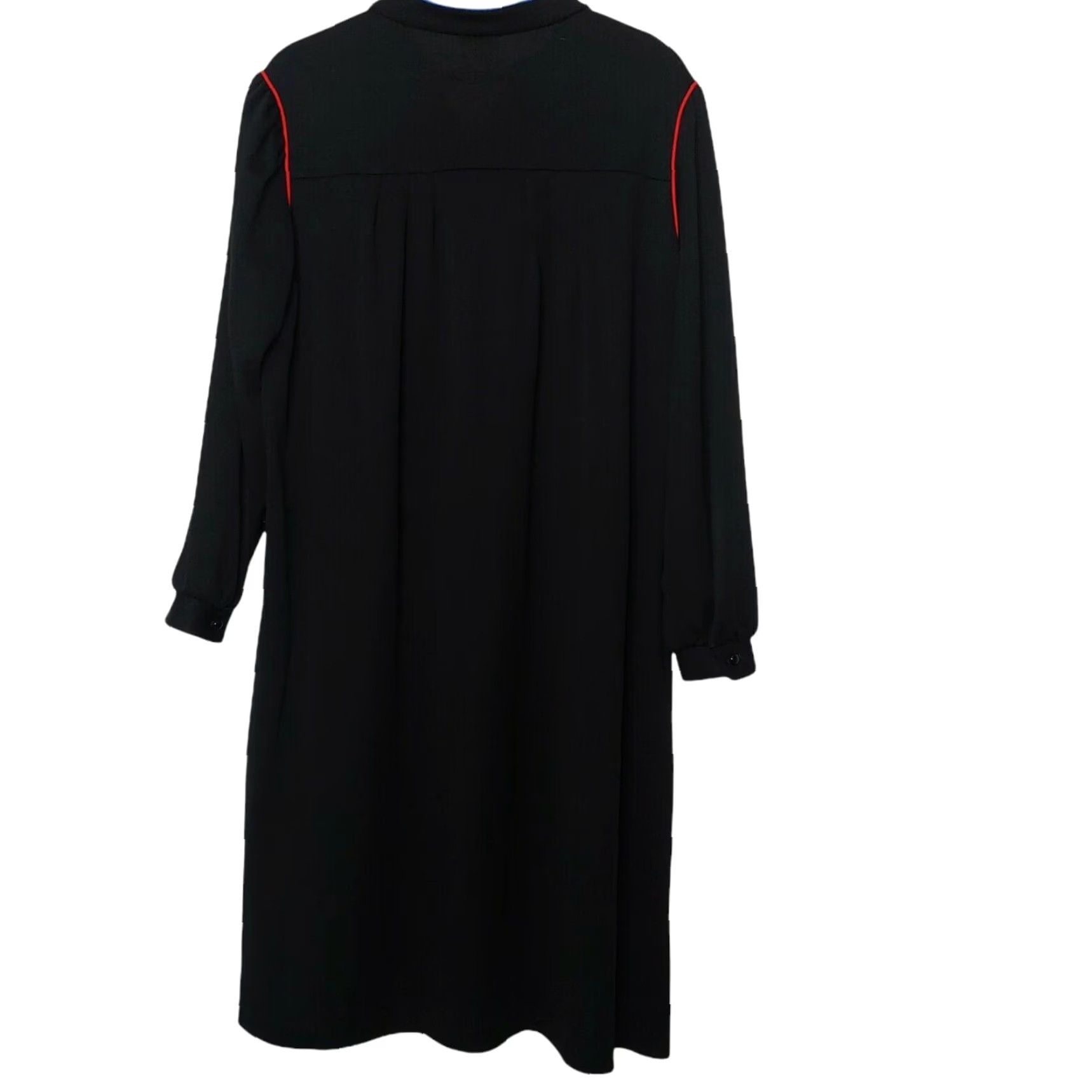 Vintage VINTAGE Housecoat Robe Women Size 8 Pullover Gown Black Long Retro Lounge Shirt? Size M / US 6-8 / IT 42-44 - 3 Thumbnail
