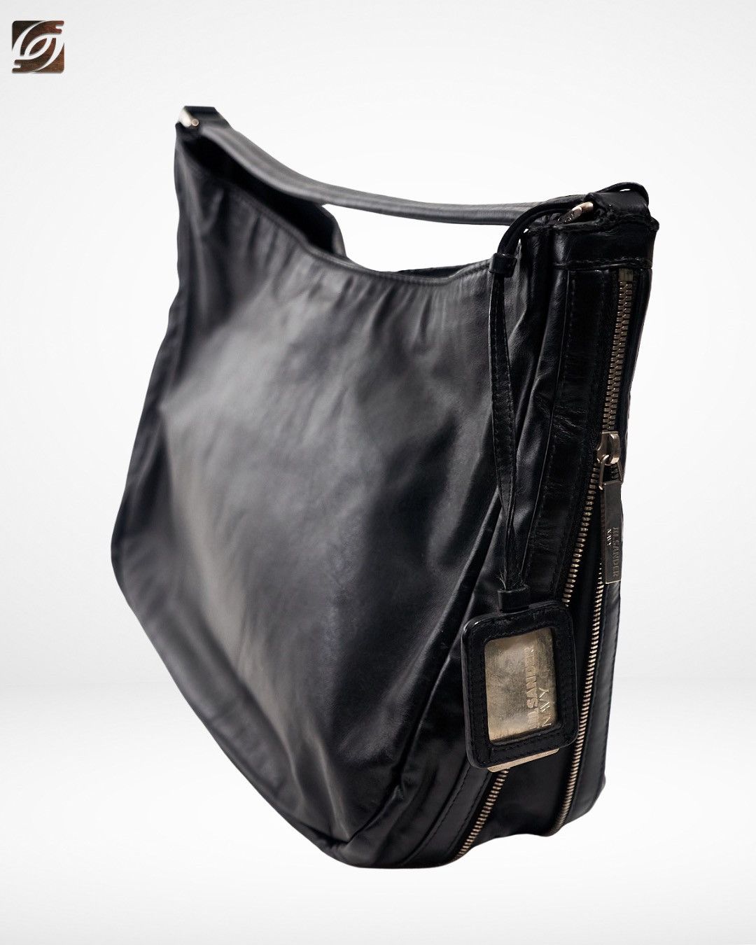 Jil Sander Navy by Raf Simons FW11 Expandable Zipper Hobo Bag Size ONE SIZE - 7 Thumbnail