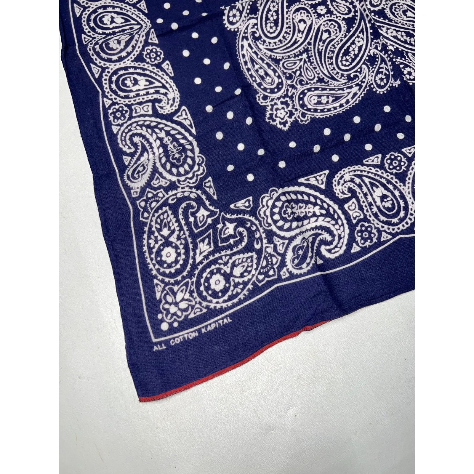 Kapital Kapital Fastcolor Printed Selvedge Sakura Fubuki Bandana Size ONE SIZE - 3 Thumbnail