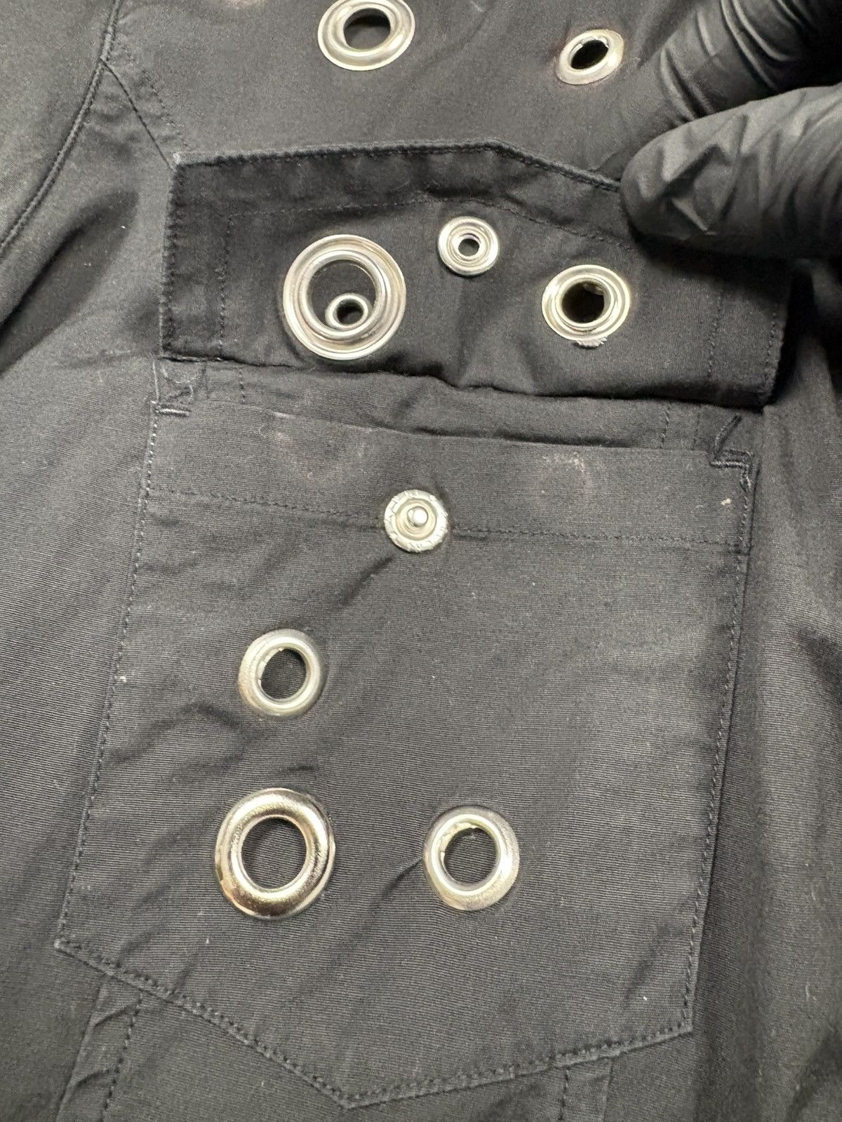 Calvin Klein Calvin Klein Jeans 00s Archival Eyelet Grommet Shirt Y2K VTG Size L / US 10 / IT 46 - 11 Thumbnail