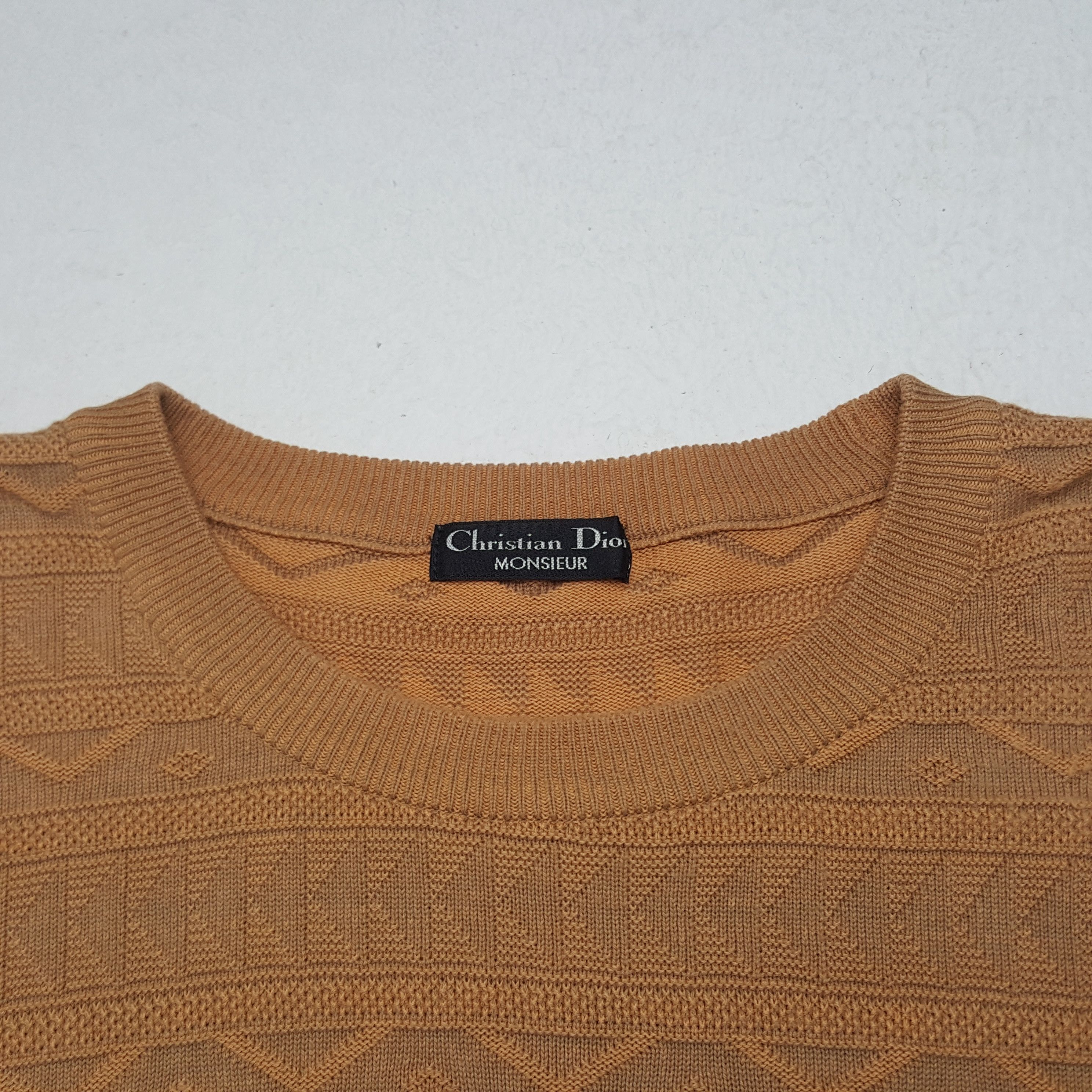 Christian Dior Monsieur × Vintage Vintage Christian Dior Custom Art Logo Knitwear Sweatshirt Size US L / EU 52-54 / 3 - 4 Thumbnail