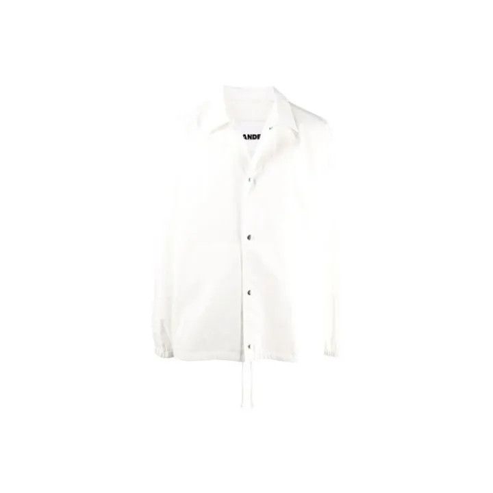 Jil Sander Jil Sander Logo Print Shirt Jacket for Men 0079 Size US M / EU 48-50 / 2 - 1 Thumbnail
