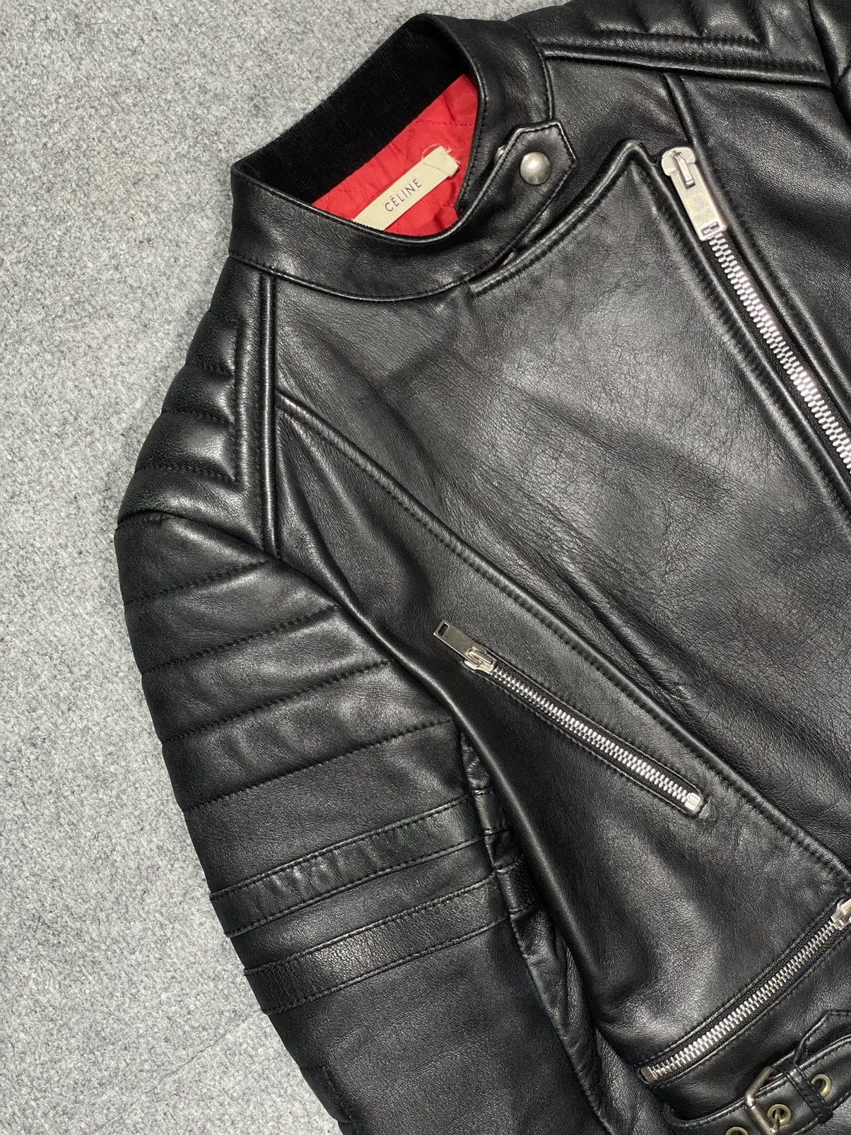 Celine Celine Phoebe Biker Leather Riders Jacket Size XS / US 0-2 / IT 36-38 - 6 Thumbnail