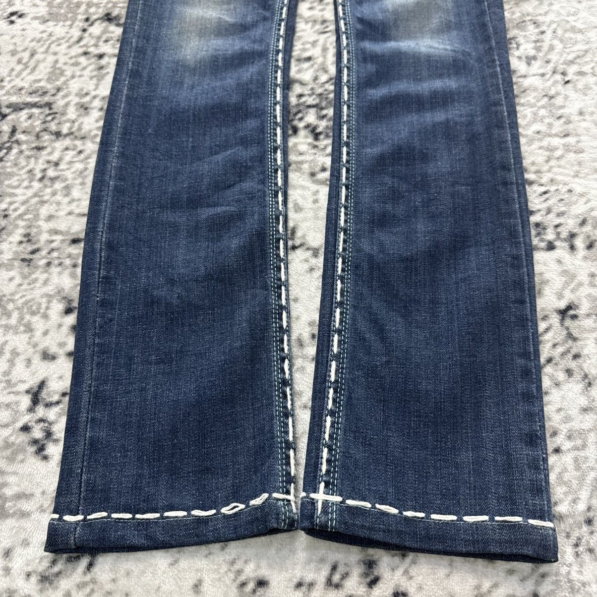 Japanese Brand Cycle Japan Embroidered Bold Stitch Studded Skinny Jeans Size 26" / US 2 / IT 38 - 4 Thumbnail