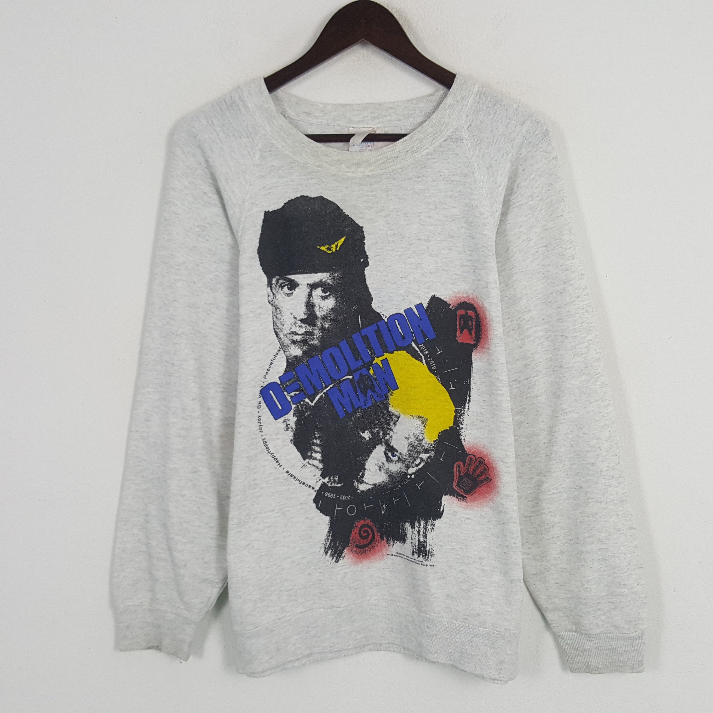 Vintage Vintage 1994 Demolition Man Sweatshirt Size US M / EU 48-50 / 2 - 1 Thumbnail