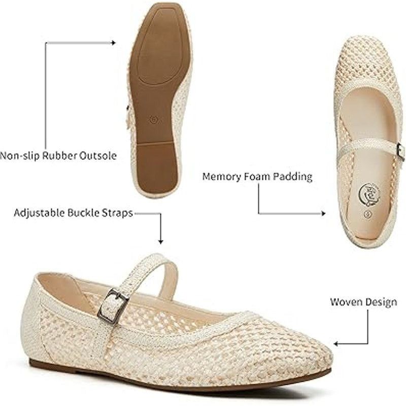 Other Trary Women's Size 9 Tan Woven Straw Mary Jane Sandals Size US 9 / IT 39 - 3 Thumbnail