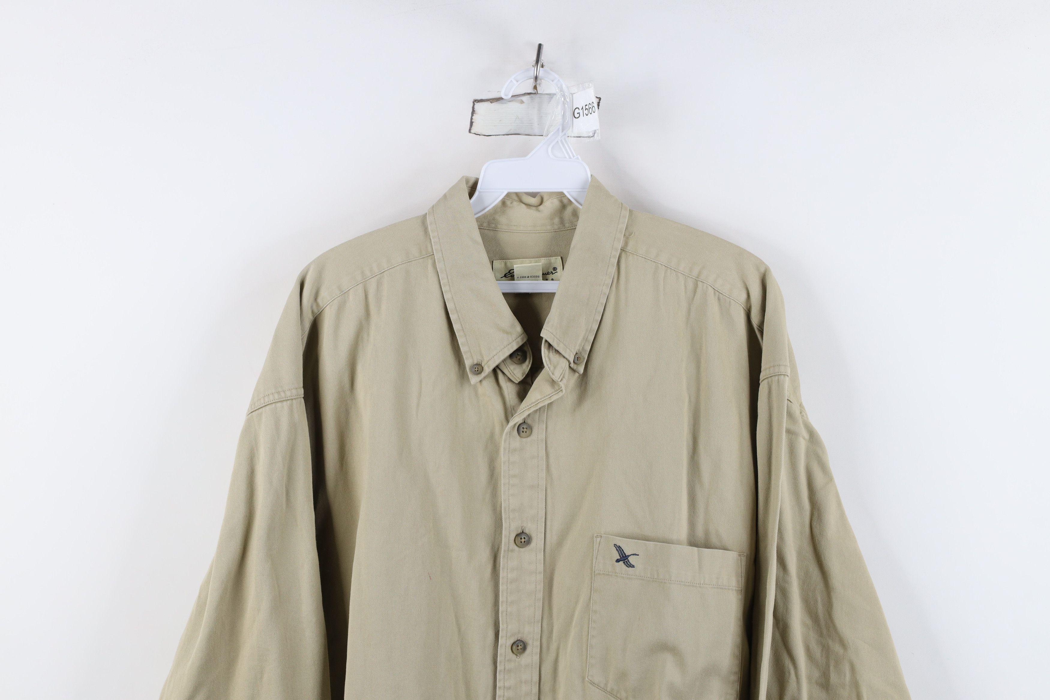 Eddie Bauer Vintage 90s Eddie Bauer Heavyweight Collared Button Shirt Size US XL / EU 56 / 4 - 2 Thumbnail
