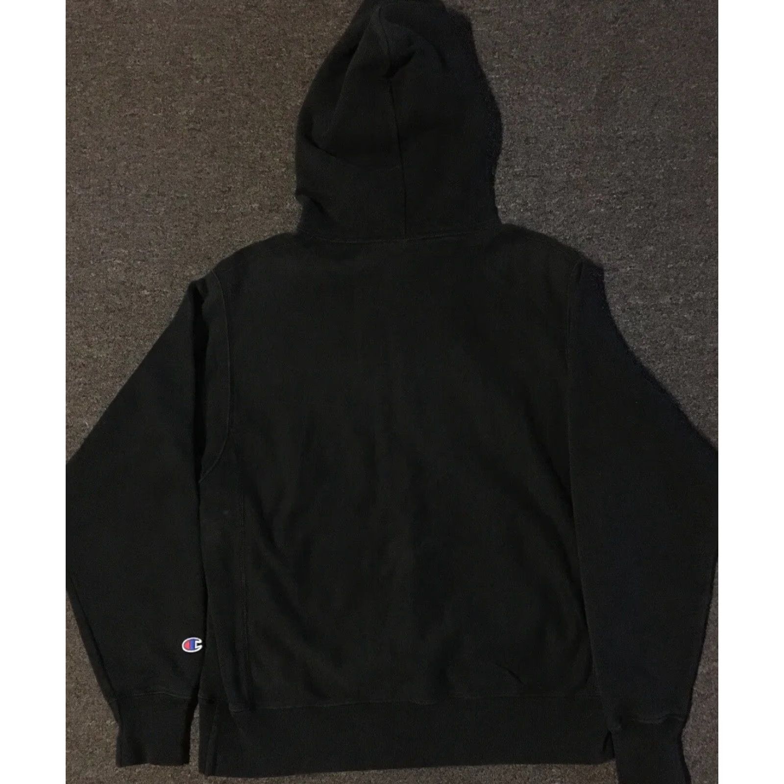 Champion VINTAGE Champion Reverse Weave Faded Hoodie M Black Men Regular Sweatshirt Pullover Grunge 90s School Surf Skate Reversible Thrashed Size US M / EU 48-50 / 2 - 5 Thumbnail