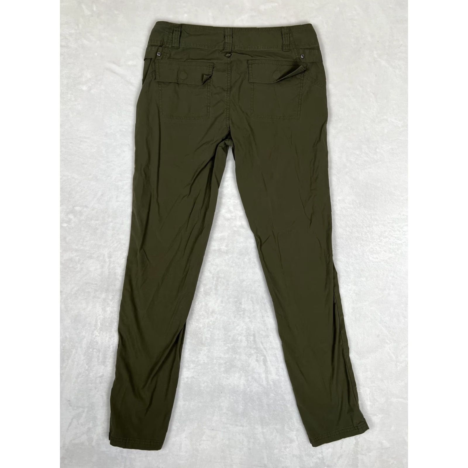 Prana prAna Pants Womens 8 Green Straight Leg Lightweight Twill Travel Hiking Outdoor Size 30" / US 8 / IT 44 - 5 Thumbnail
