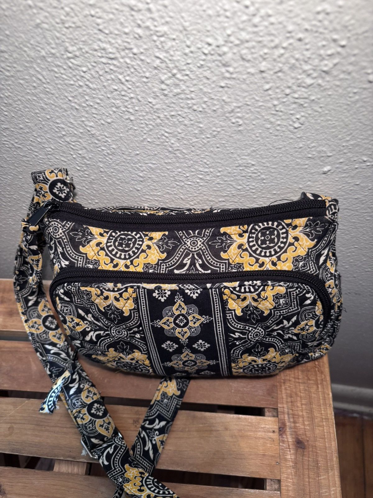 Vintage Quilted Printed Crossbody Bag Size ONE SIZE - 3 Thumbnail