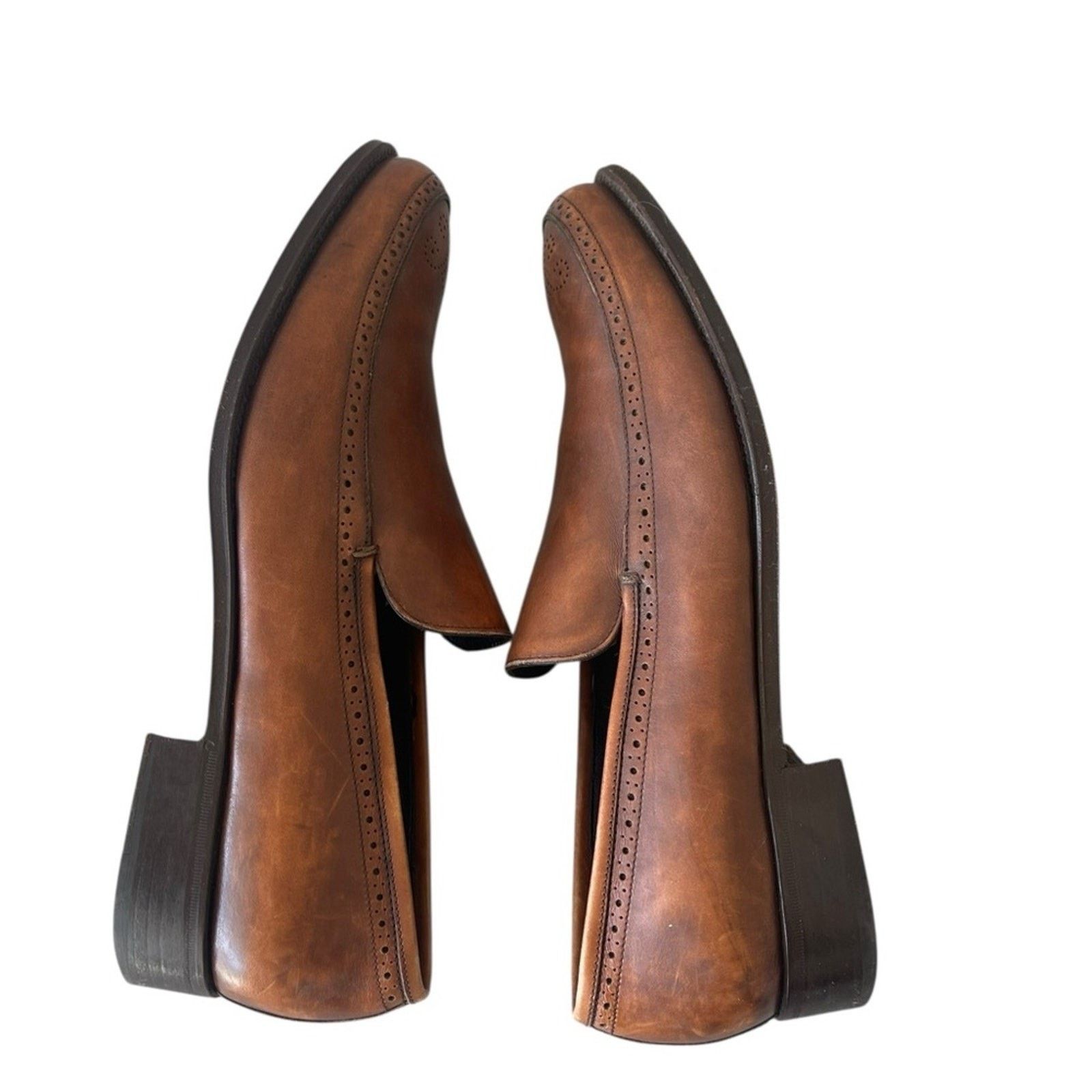 Salvatore Ferragamo Salvatore Ferragamo men's leather Venetian loafers Size:12 D Size US 12 / EU 45 - 5 Thumbnail