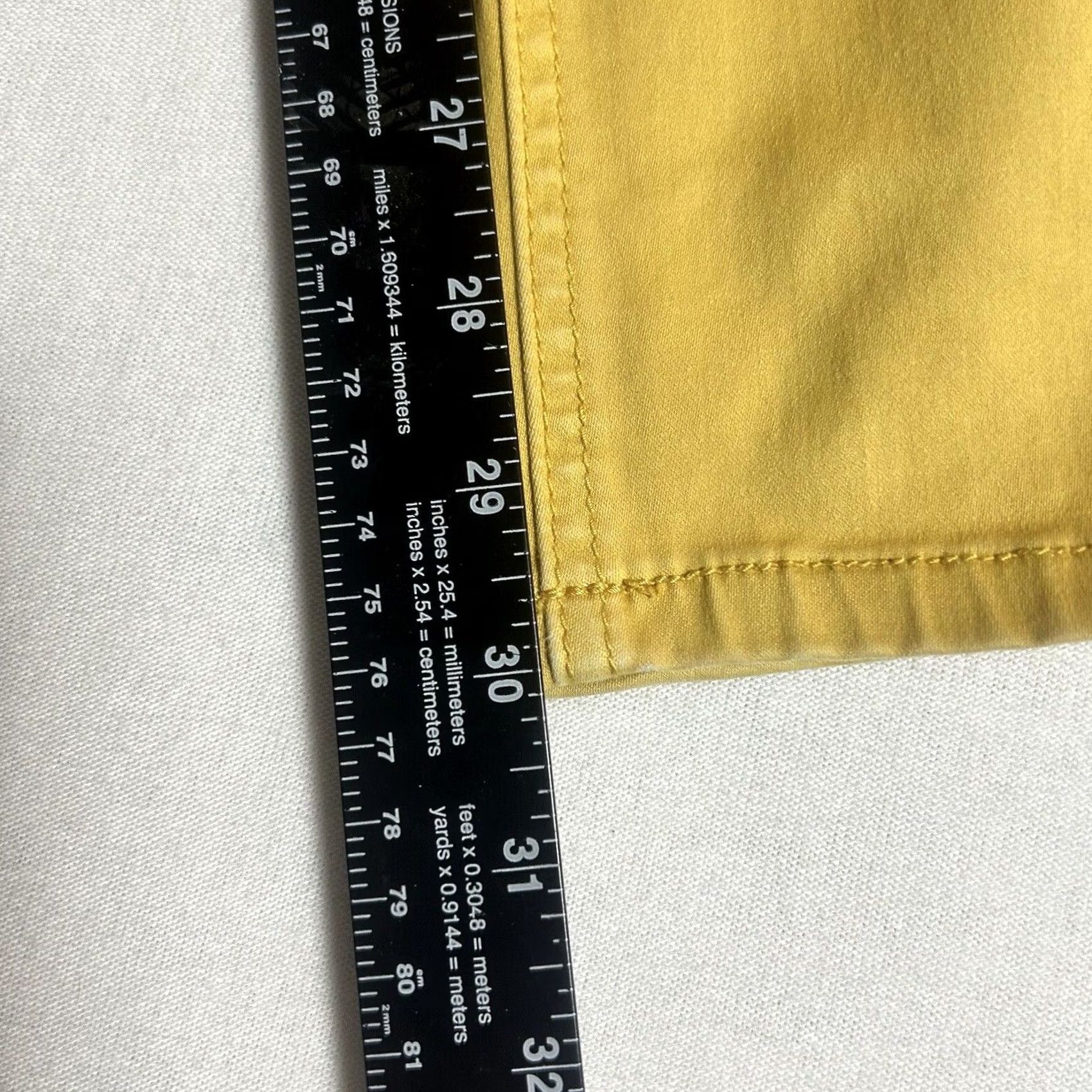 Vintage Maurices Skinny Pants Womens Size S Yellow Stretch Cotton Blend Pockets Size 38" / US 16 / IT 52 - 7 Thumbnail