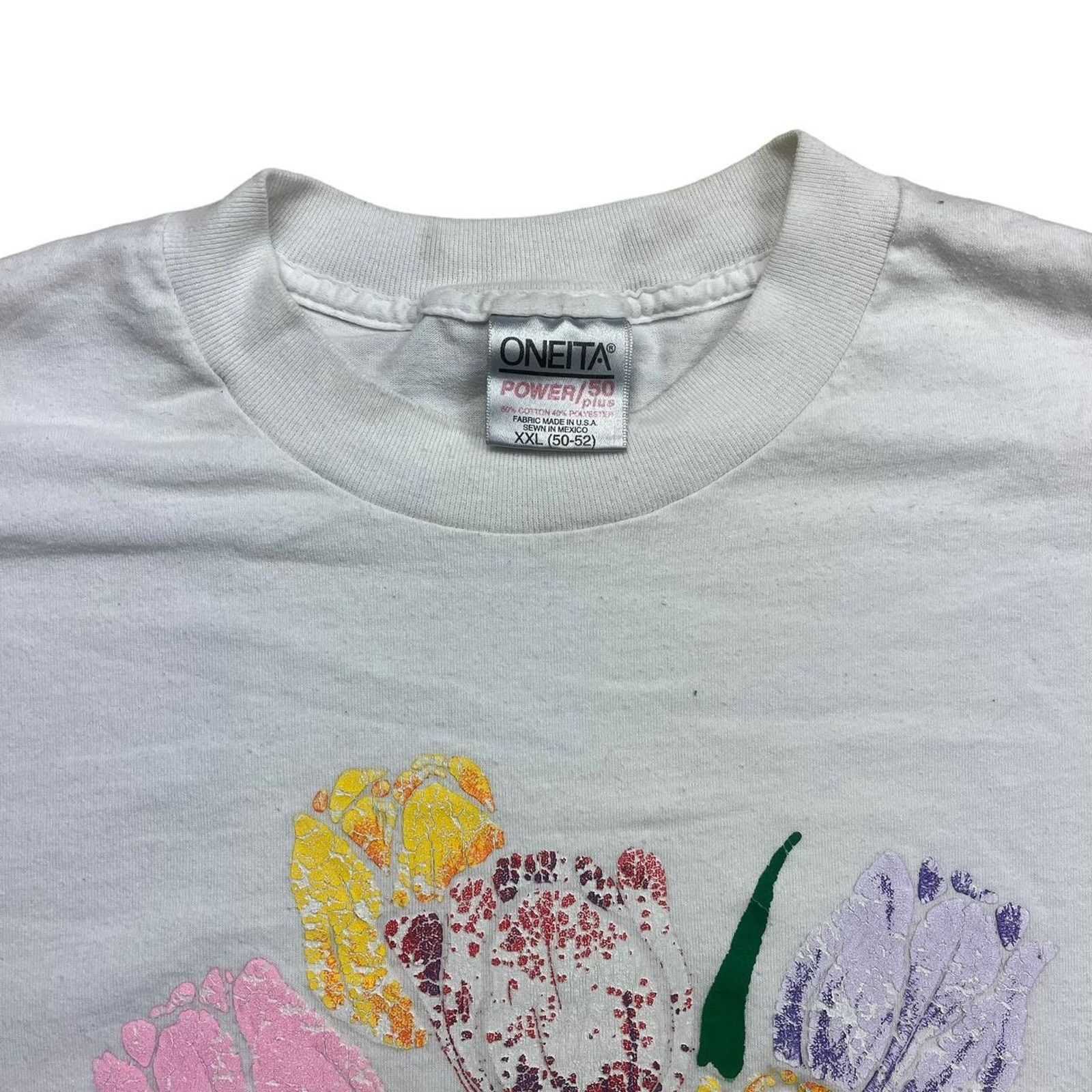 Vintage Vintage 1991 Tulips T Shirt Size US XL / EU 56 / 4 - 2 Thumbnail