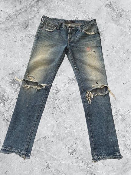 undercover 58 graffiti patch denim