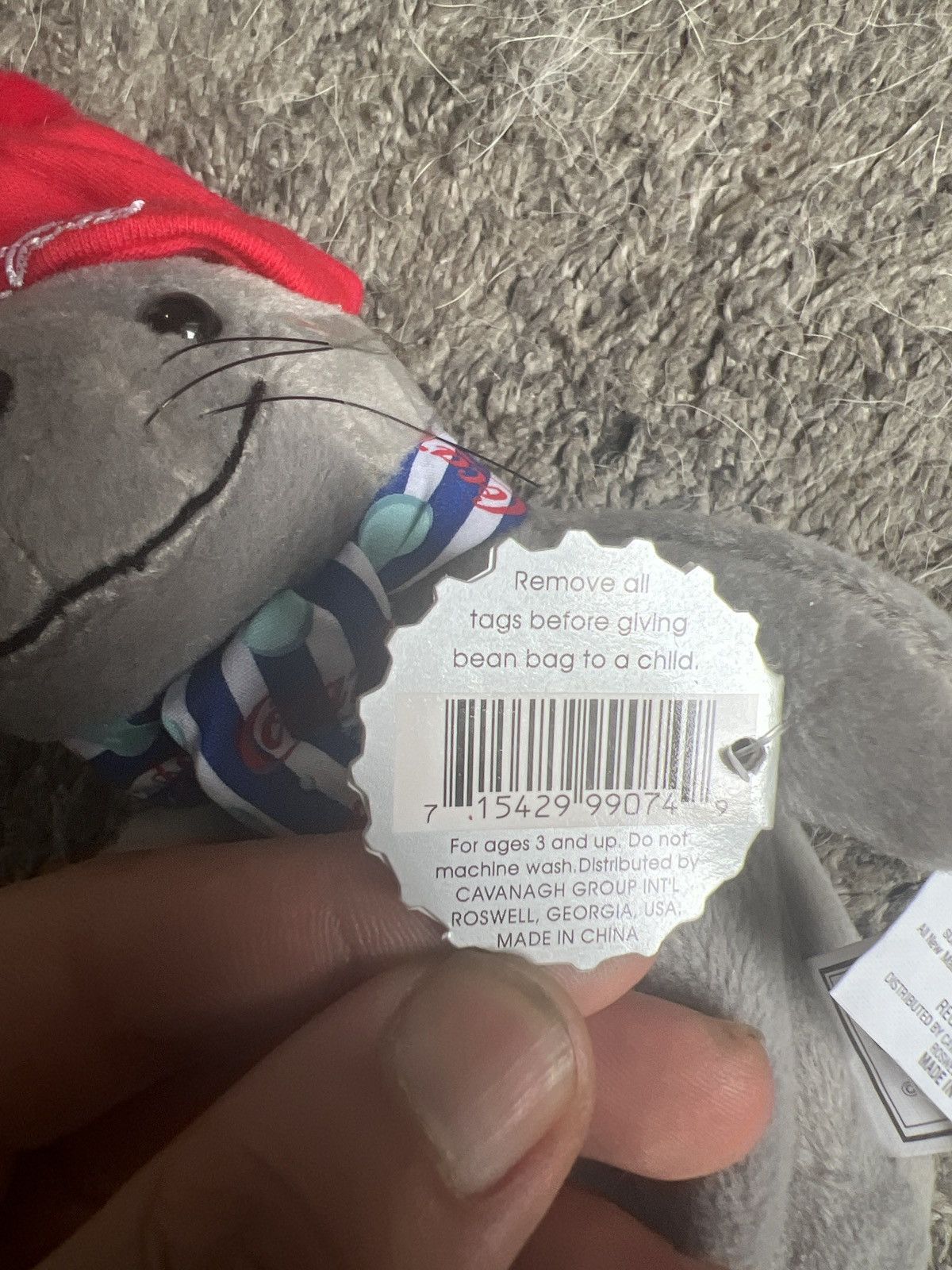 Coca Cola 1999 Coca-Cola Seal In Striped Scarf And Knit Cap Plush Size ONE SIZE - 5 Thumbnail