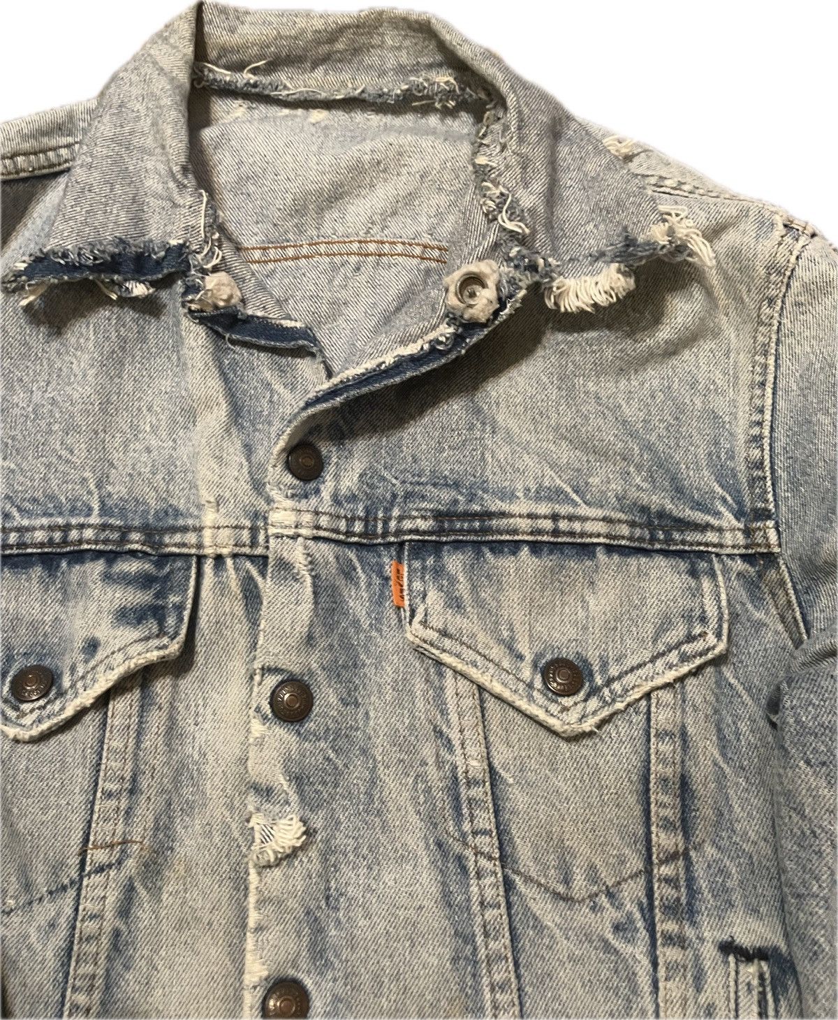 Levi's × Vintage 80’s Thrashed Levi’s Trucket Jacket Size US M / EU 48-50 / 2 - 5 Thumbnail