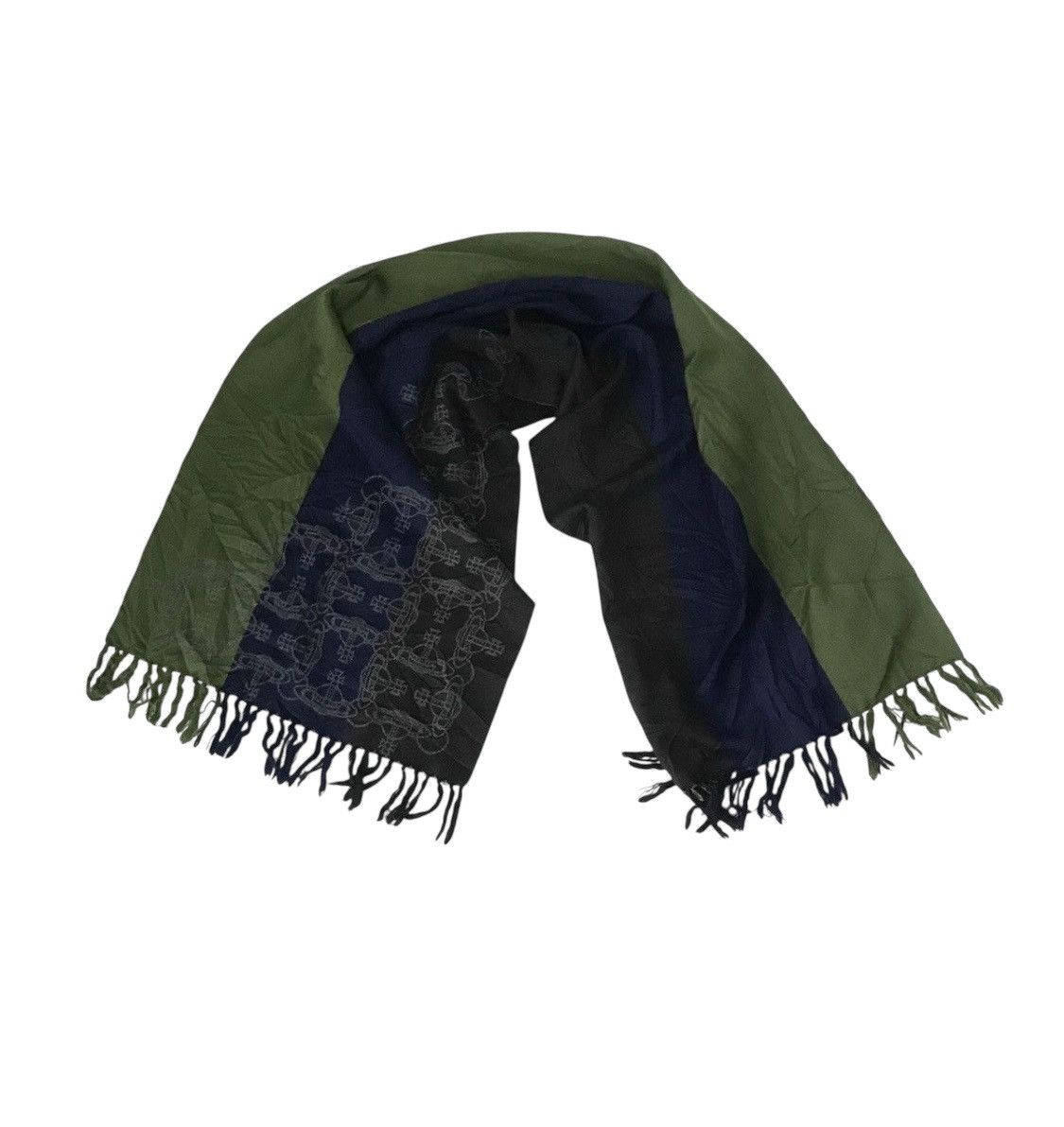 Vivienne Westwood TAX FREE 🇺🇸 Vintage viviene westwood man logo scarf Size ONE SIZE - 1 Thumbnail