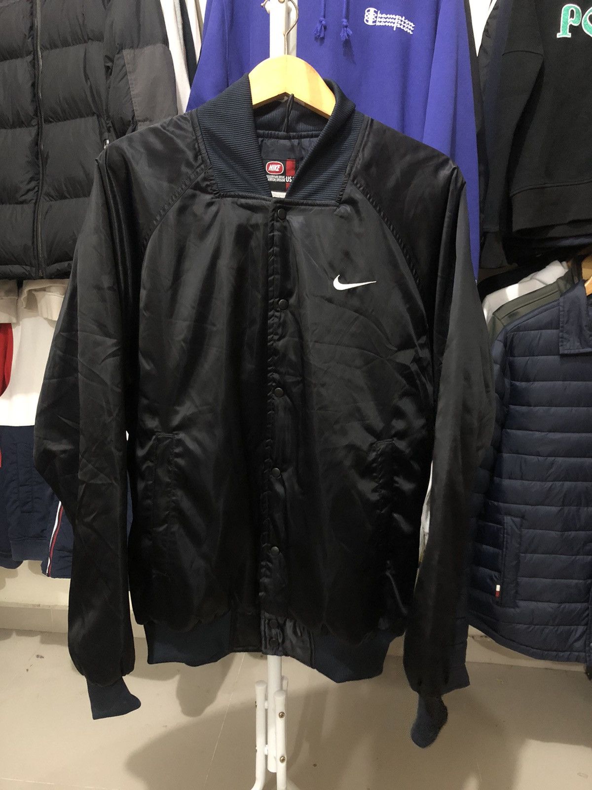 image of Nike One Bowerman Drive Big Swoosh in Black, Men's (Size Medium)
