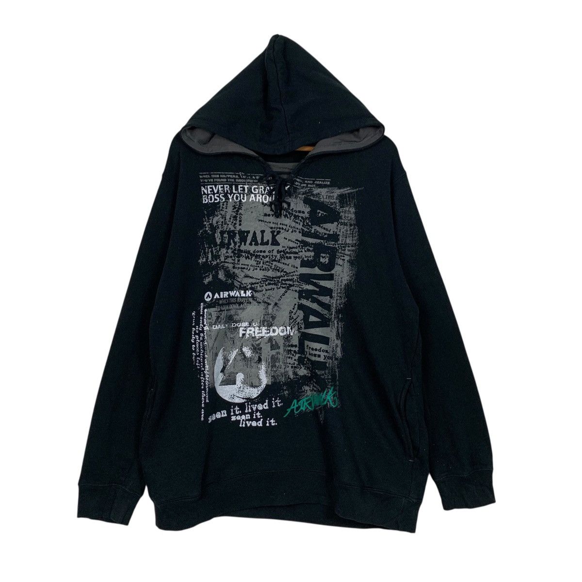Airwalk AIRWALK Big Logo Pullover Hoodie Sweatshirt #3637-C166 Size US XL / EU 56 / 4 - 1 Thumbnail