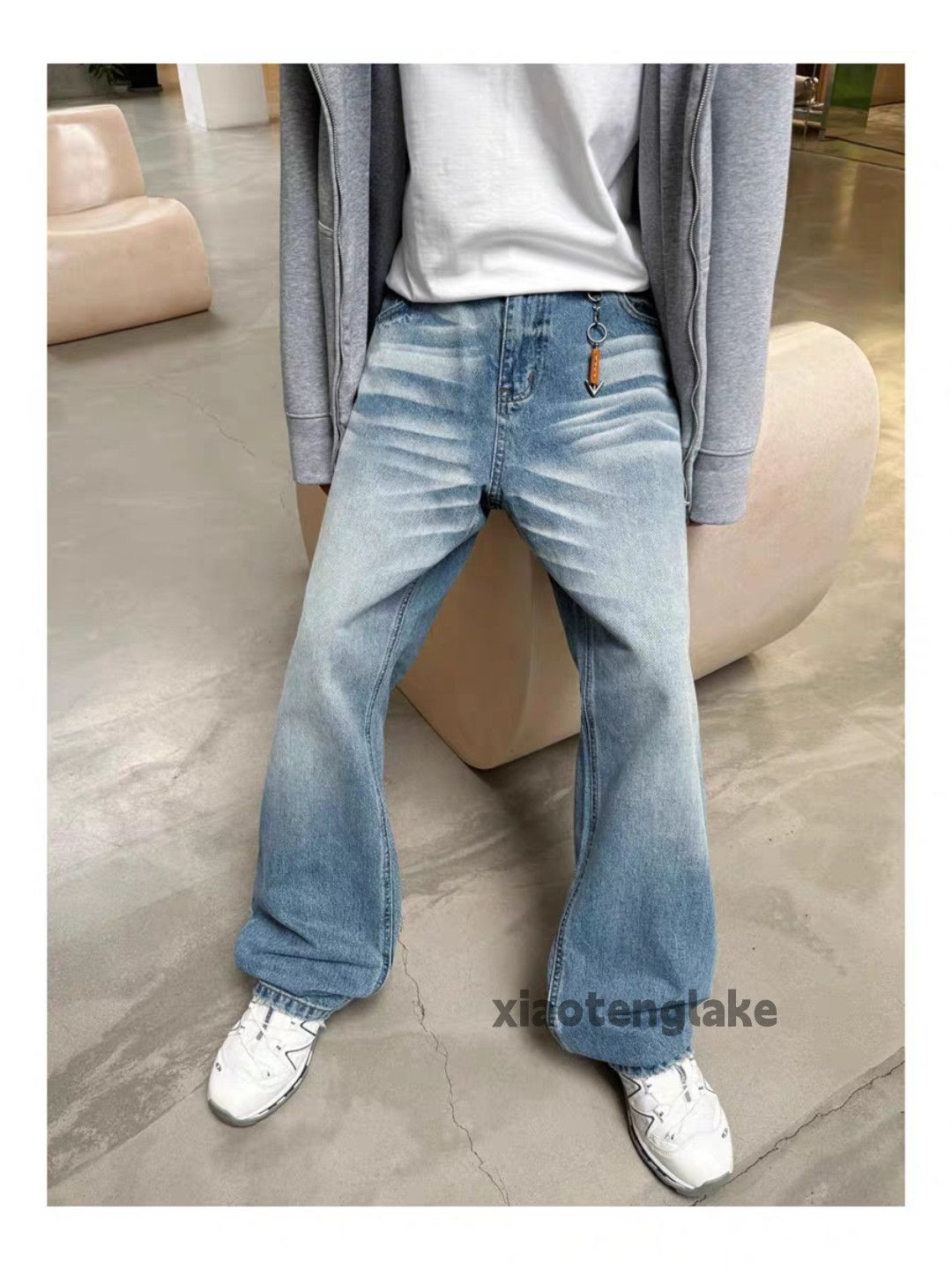 Jean × Vintage washed faded cleanfit yuppie bootcut flared y2k jeans Size US 32 / EU 48 - 1 Thumbnail