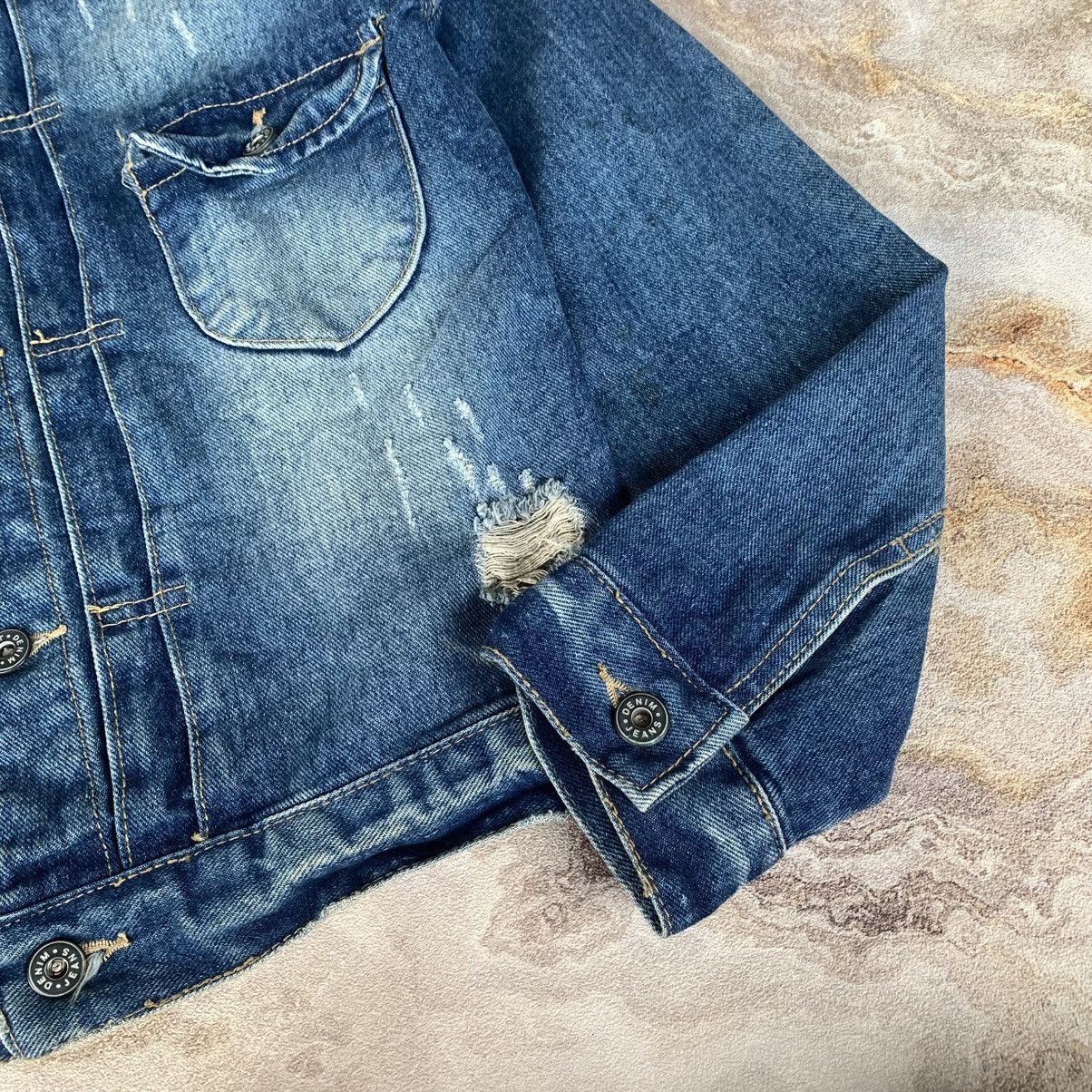 20471120 One Point Type 1 Distressed Denim Jacket Size US M / EU 48-50 / 2 - 5 Thumbnail