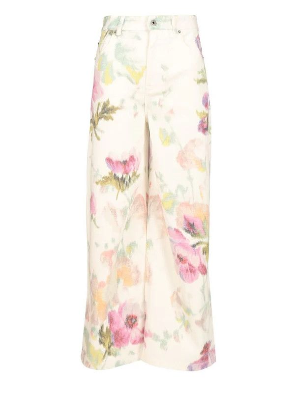 Loewe Loewe Floral Printed Jeans tag size 36 Women - USA Duties Paid Size 26" / US 2 / IT 38 - 1 Thumbnail