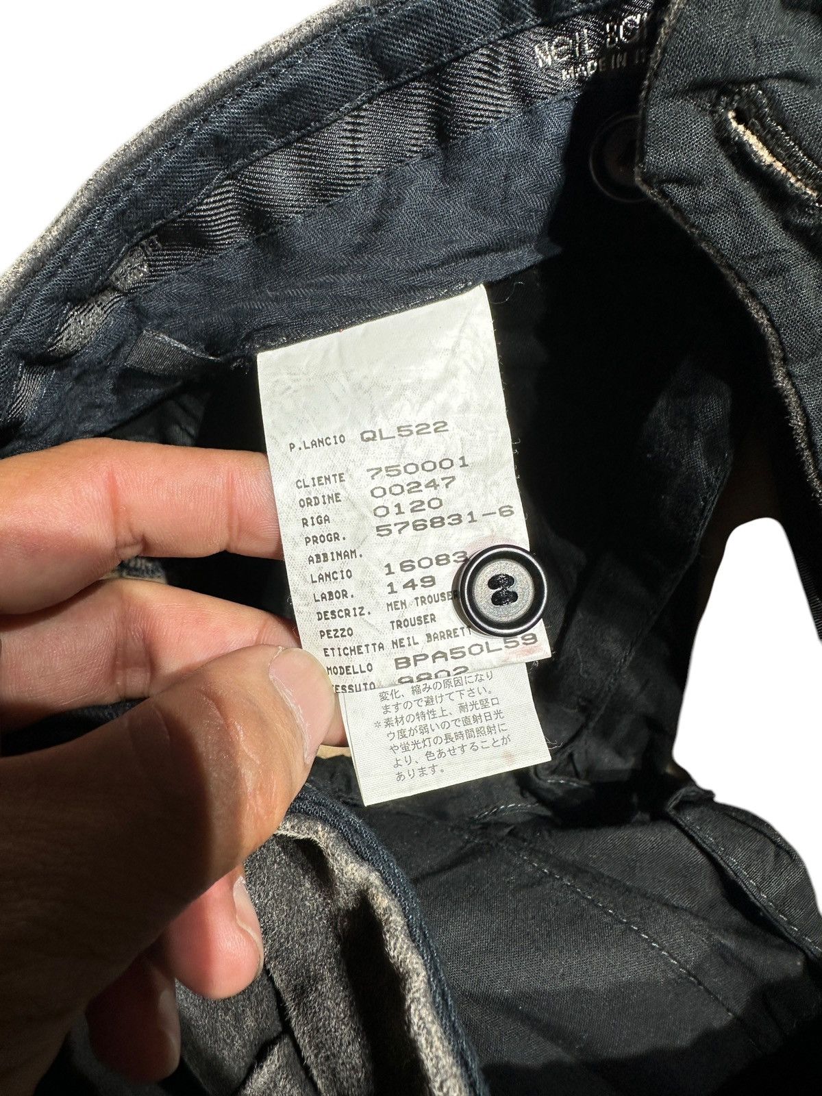 Neil Barrett Neil Barrett Flared Pant Hard Cotton Size US 33 - 6 Thumbnail