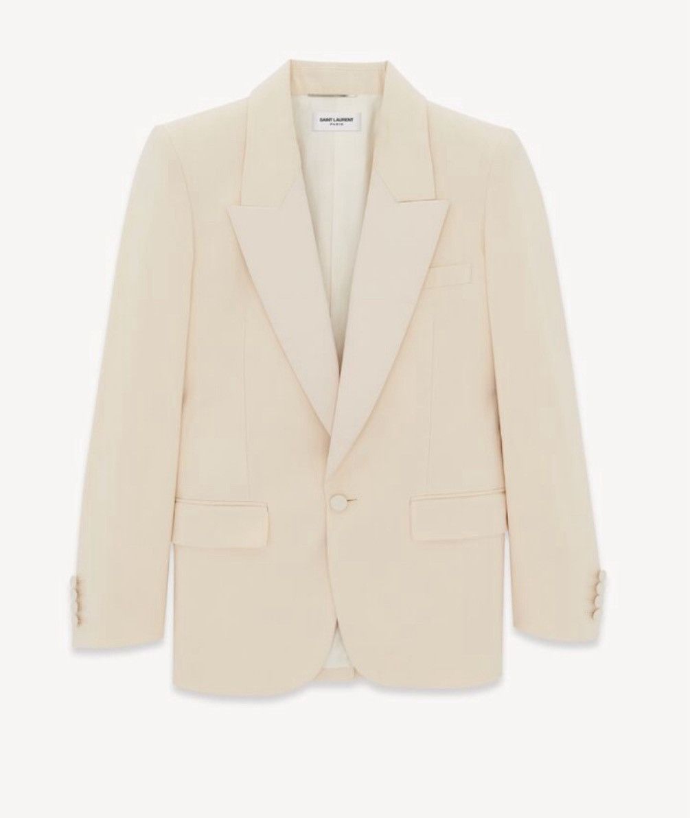 Saint Laurent Paris $4.6K VALUE Tuxedo Jacket in silk Twill Size US M / EU 48-50 / 2 - 1 Preview