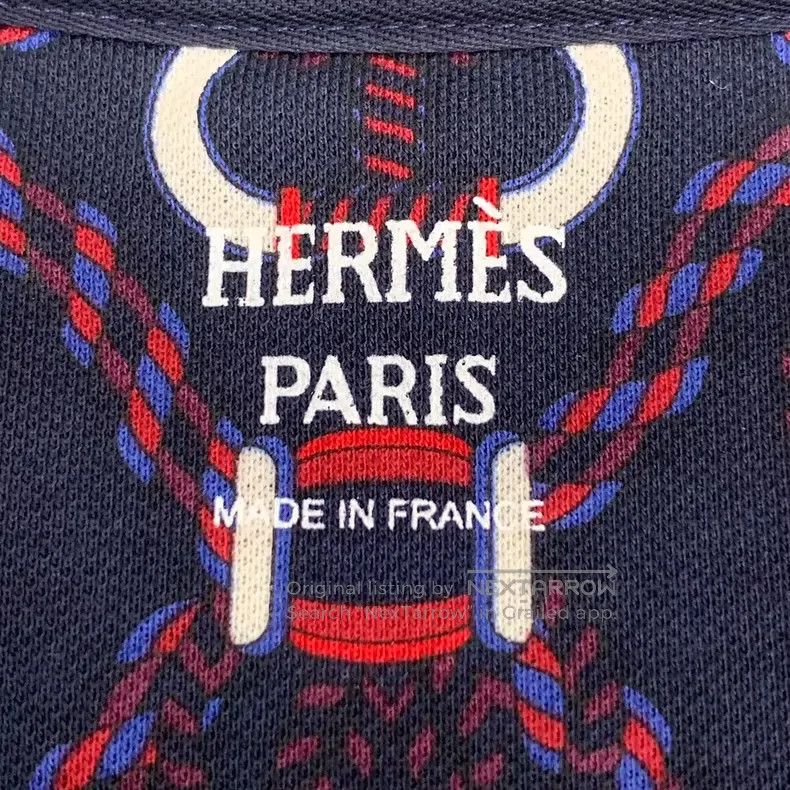 Hermes Hermes Color-Blocked Pig Nose All-Over Printed Collar Cott Size XS / US 0-2 / IT 36-38 - 5 Thumbnail